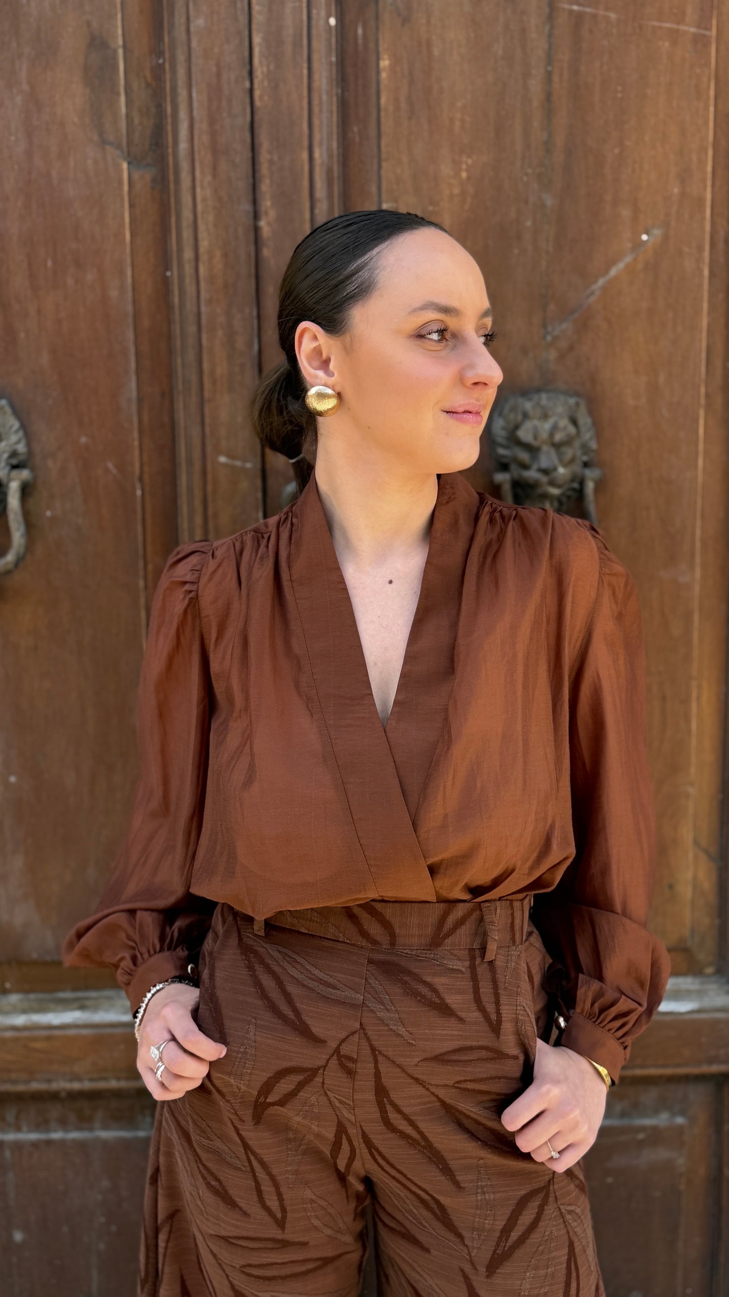 BohemianVì SHELL Shirt Brown