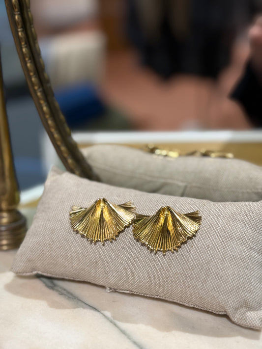 Orecchini Ventaglio ORO rigati