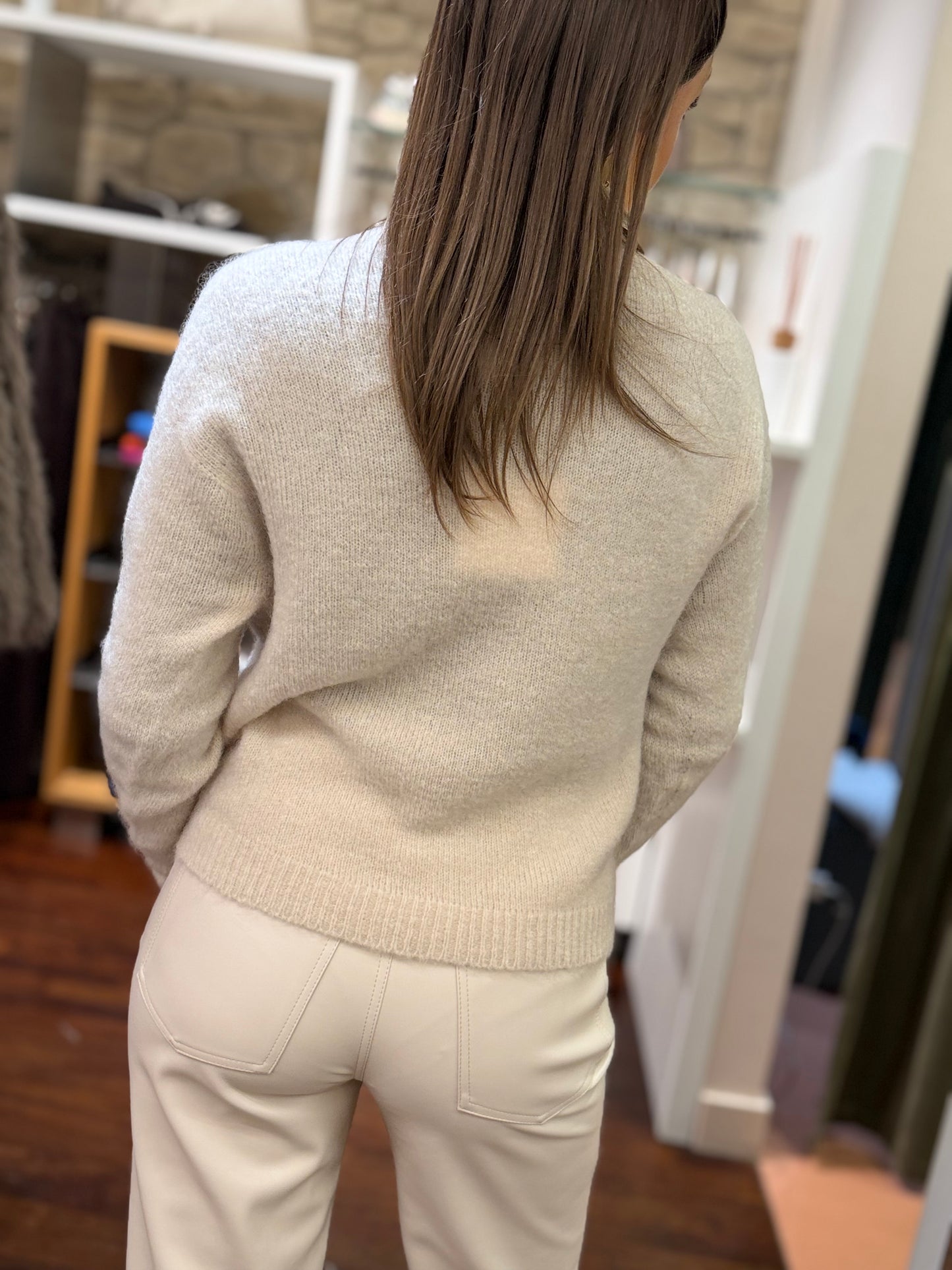 Tensione In Maglia girocollo misto mohair BURRO