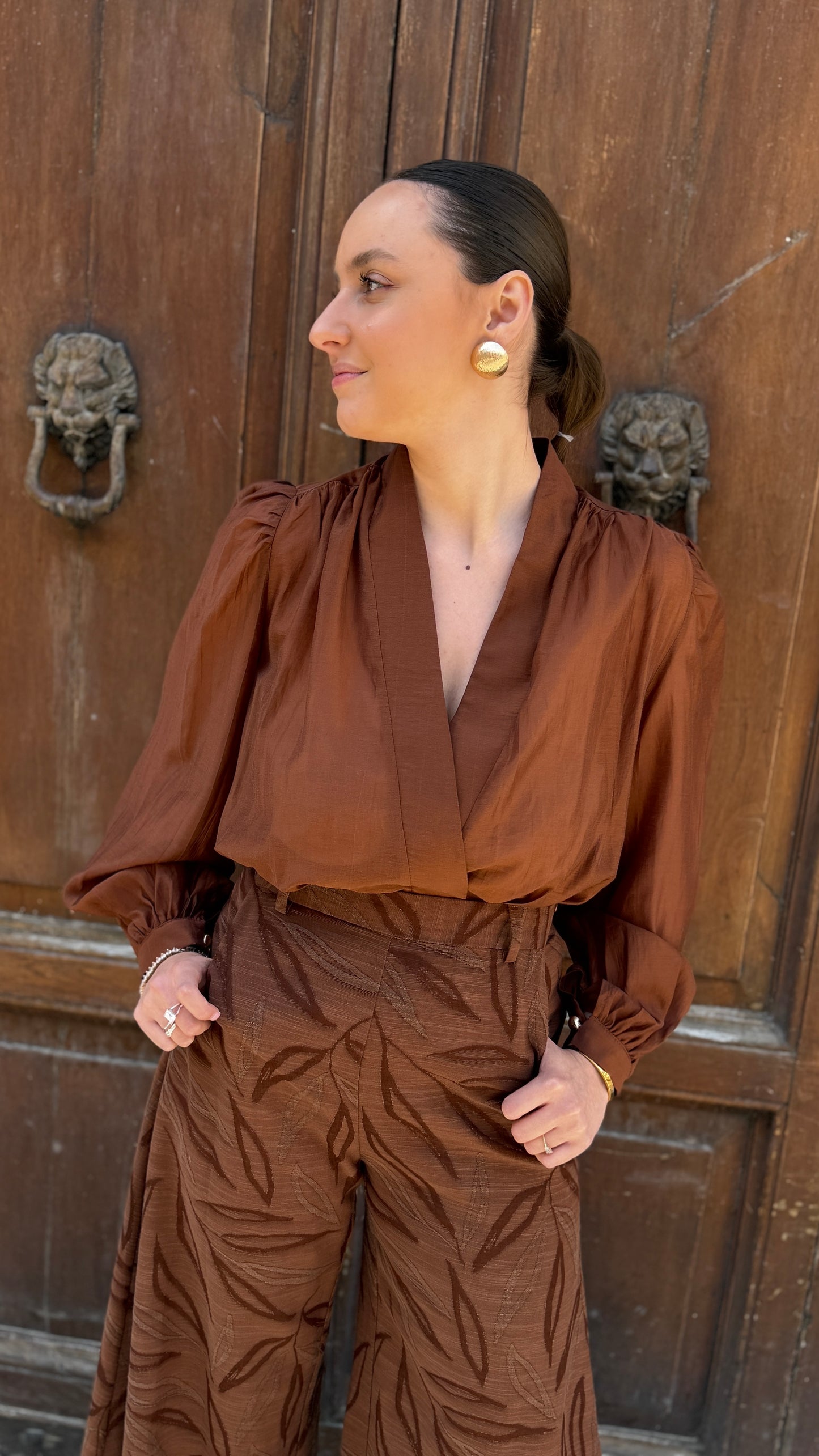 BohemianVì SHELL Shirt Brown