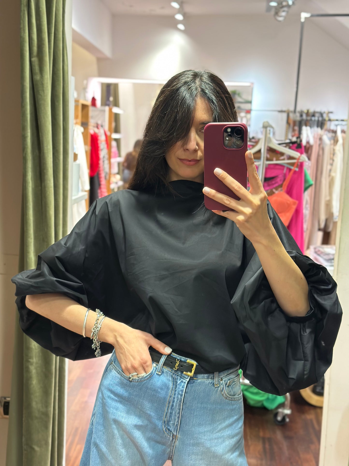 Blusa INES manica a palloncino (disponibile in altre varianti colori)