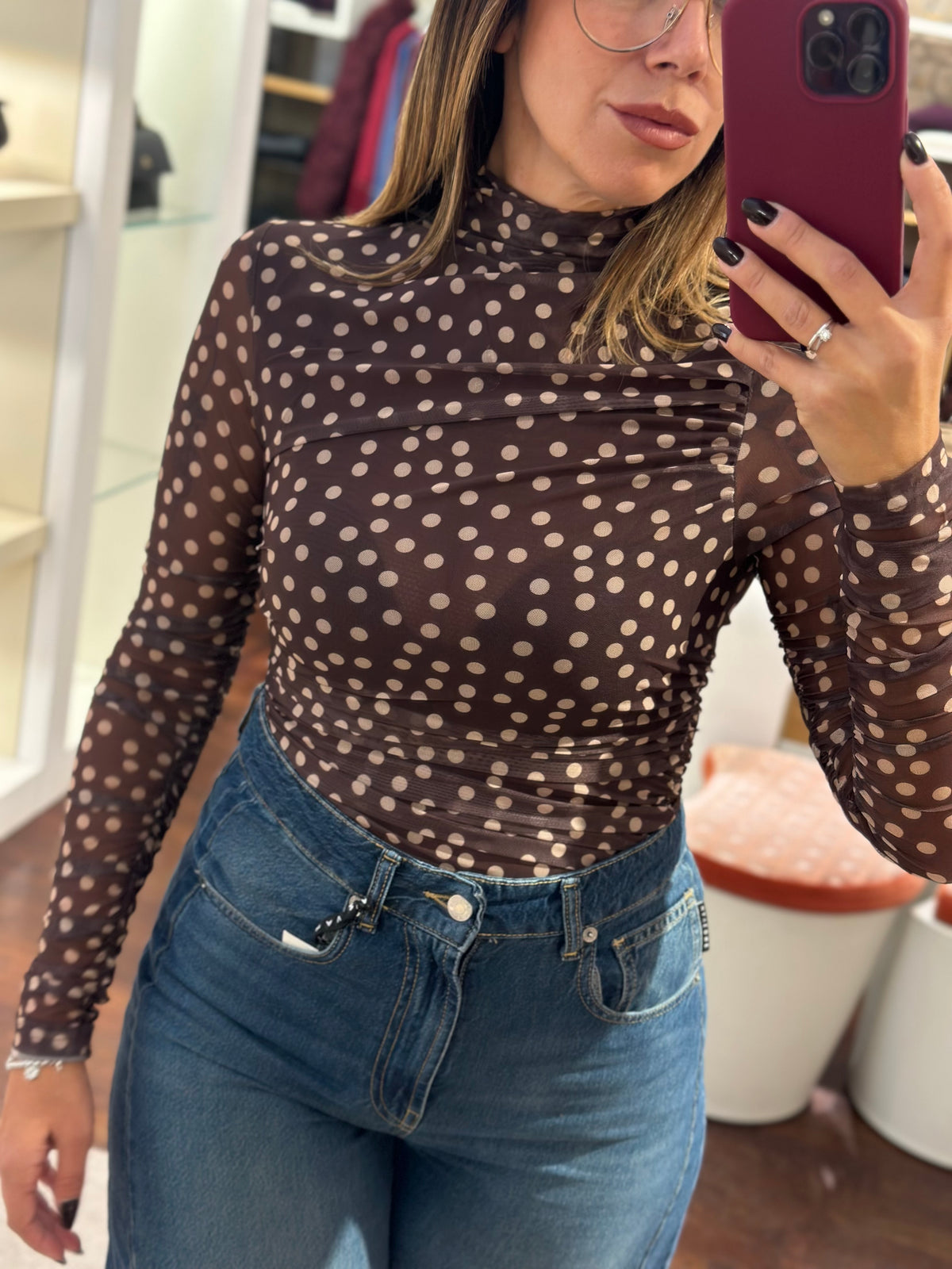 Blusa a pois