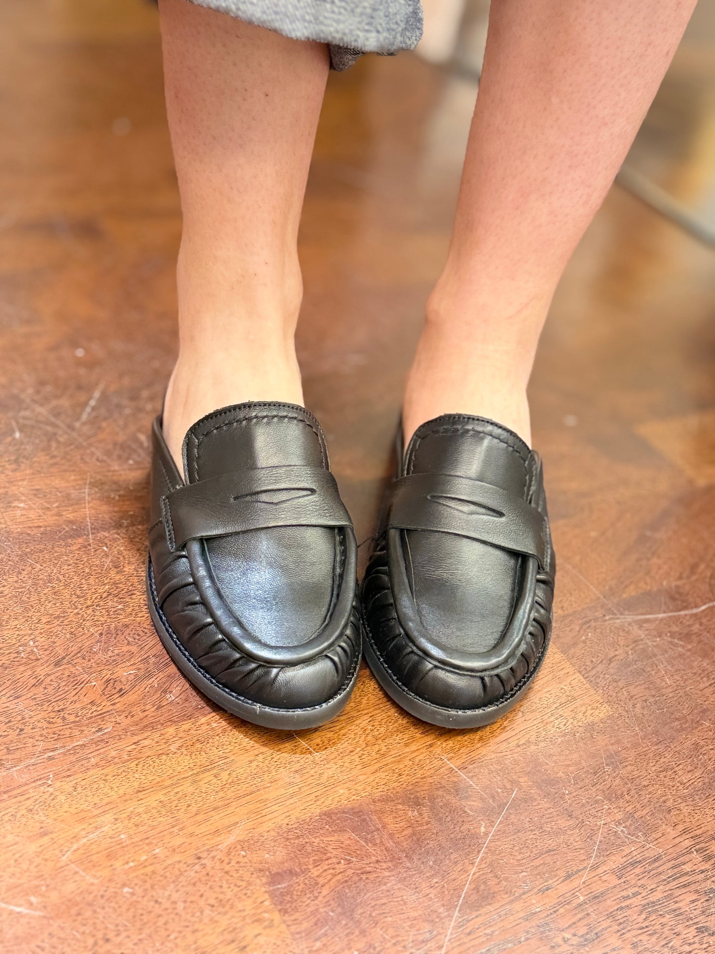 Ovyè Mocassino Sabot in pelle Nero
