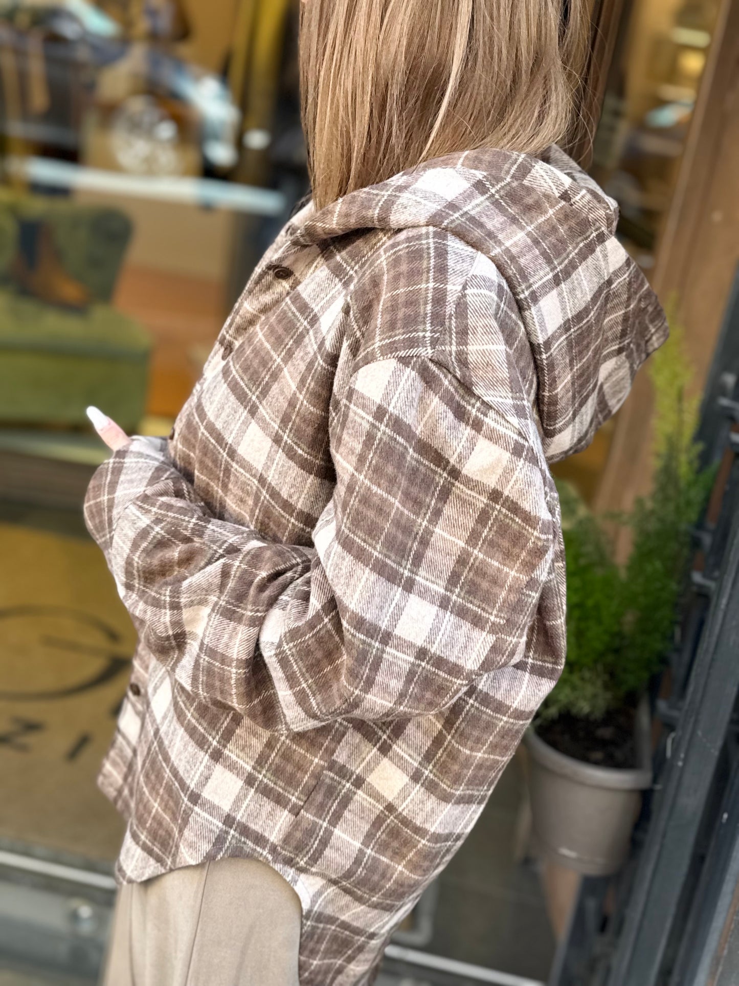 Eleh Camicia a scacchi MARRONE