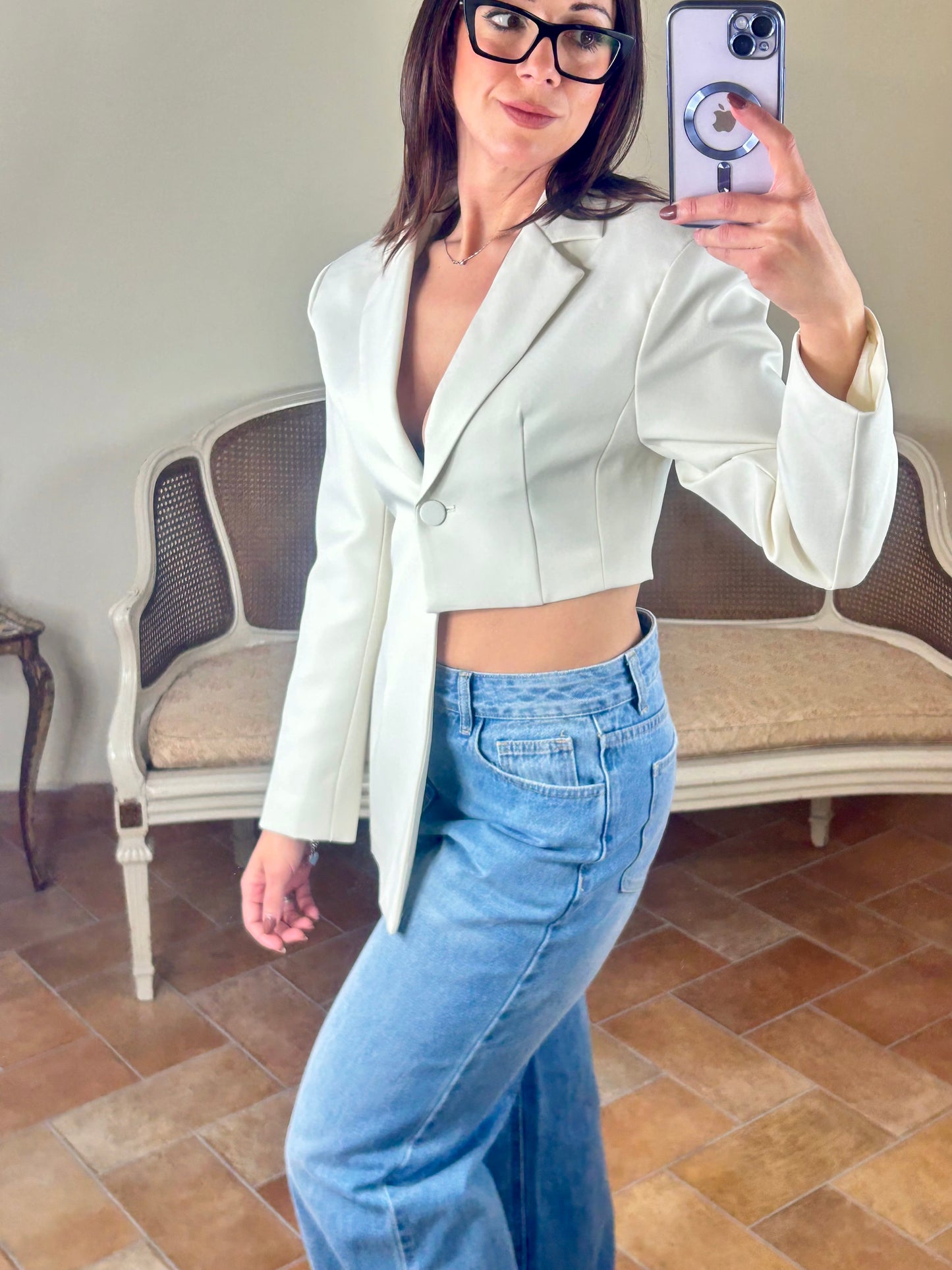 Giacca “EVELYN” Panna