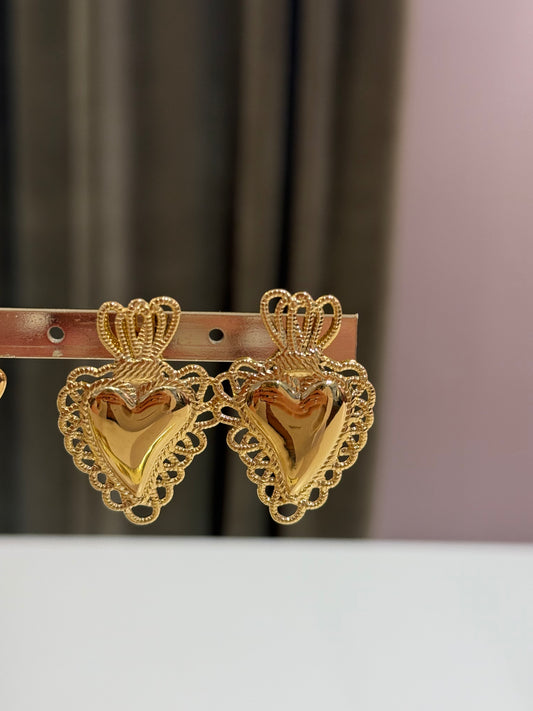 Orecchini cuore sacro ORO