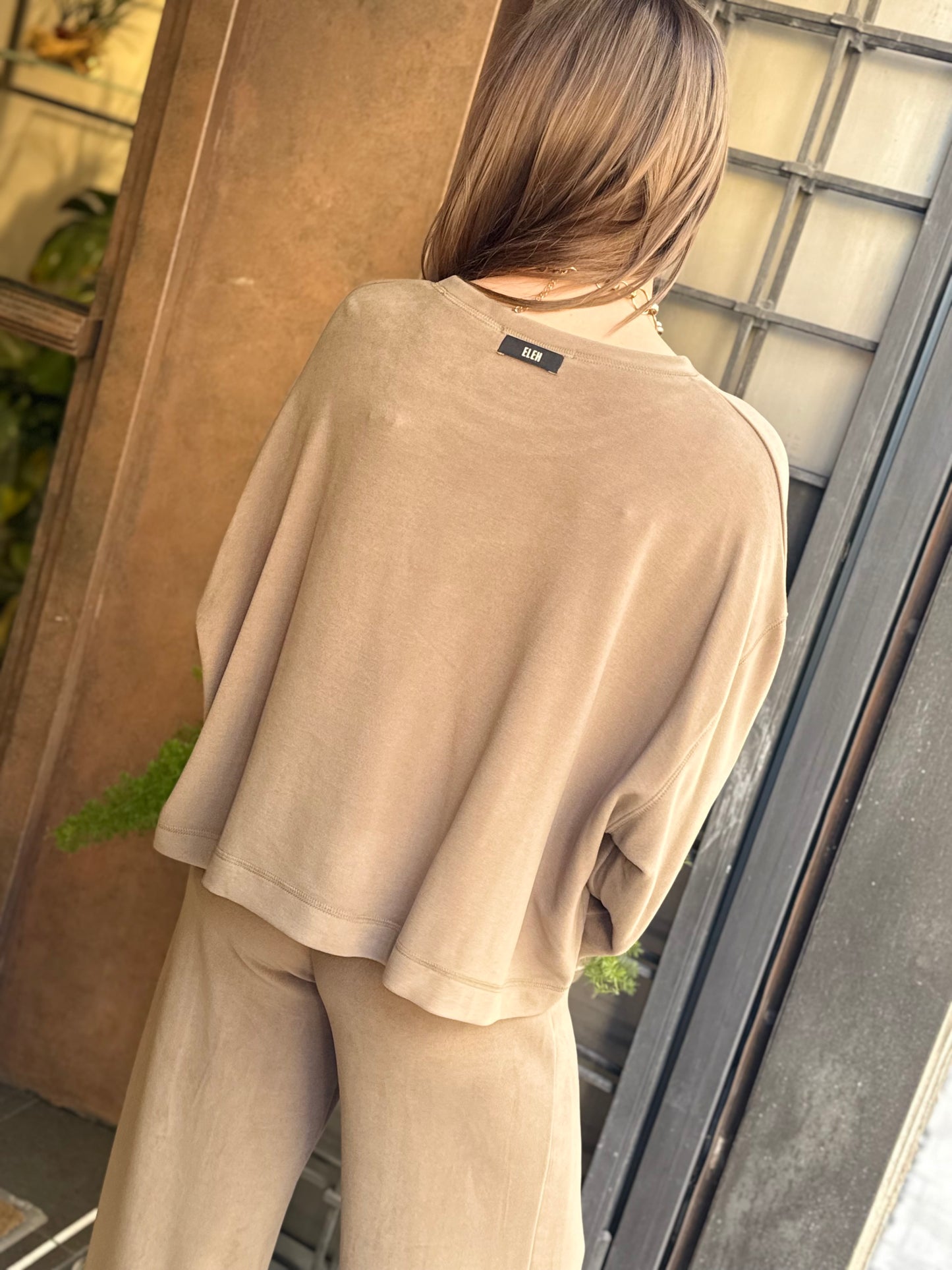 Eleh Felpa GRIGIO/FANGO in lyocell