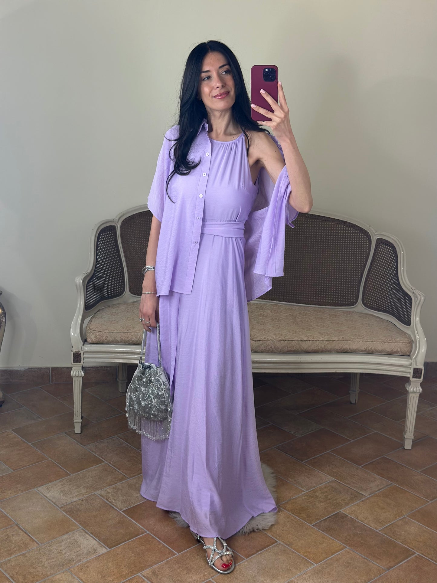 Anonyme TENCEL LONGDRESS violet