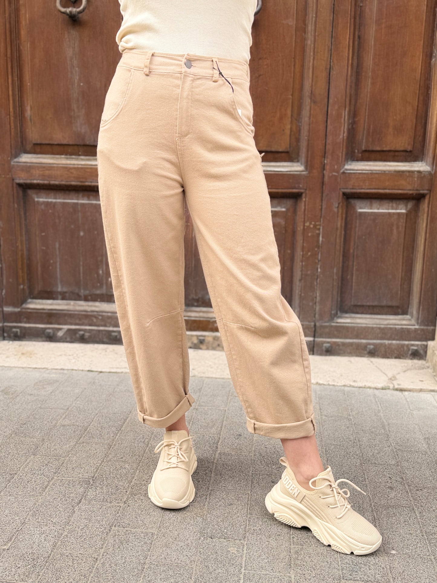 Tensione in Pantalone ovetto SABBIA RUGBY TAN