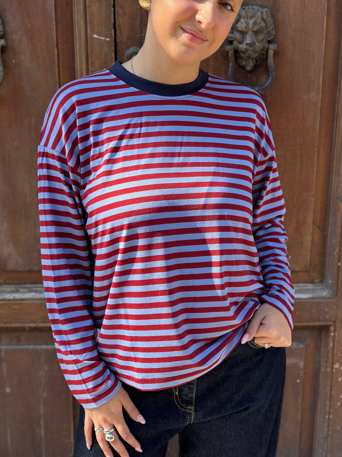 Haveone T-shirt a righe(disp. in più colori)