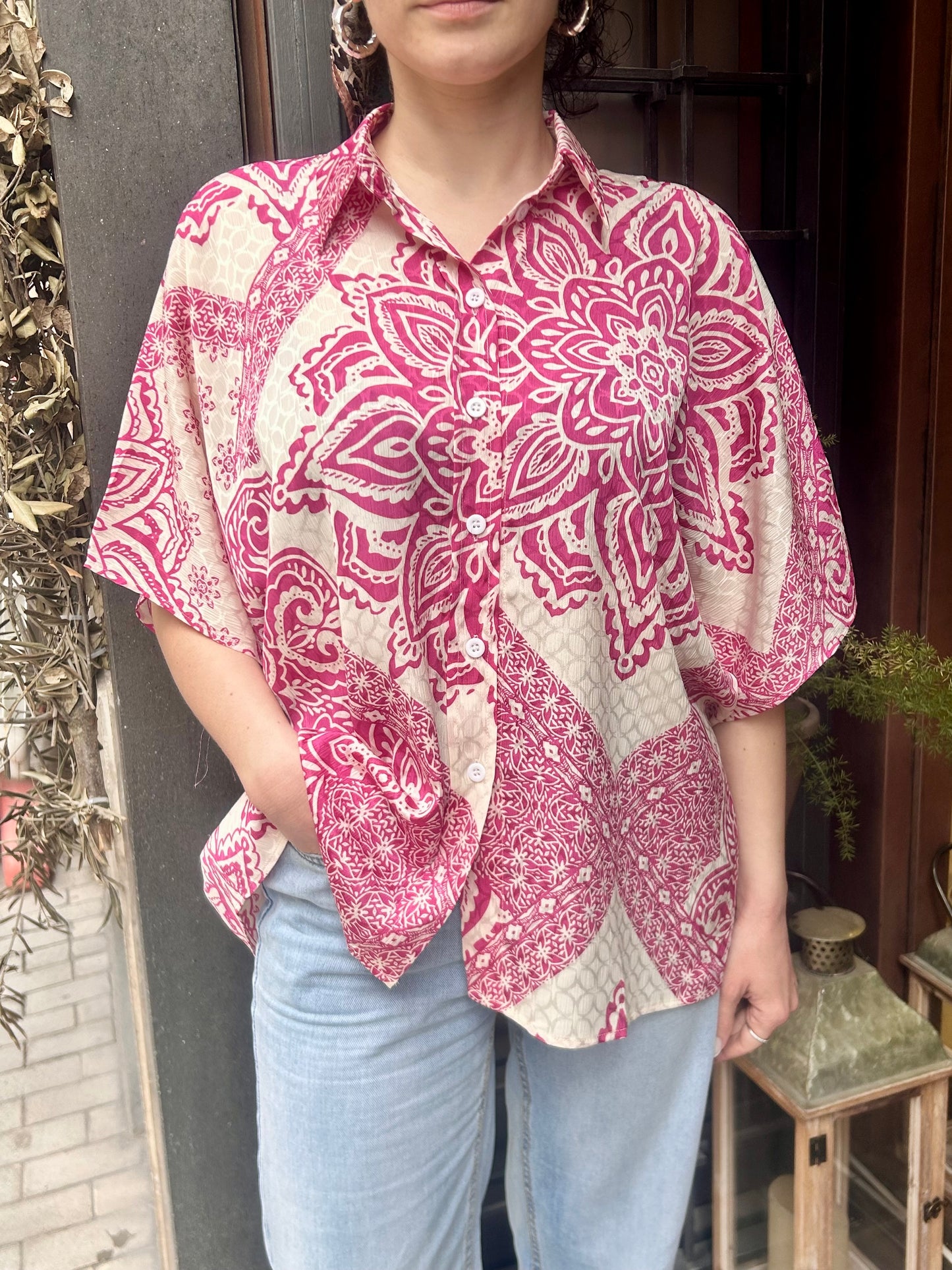 Anonyme Camicia FRAME SHIRT orchid