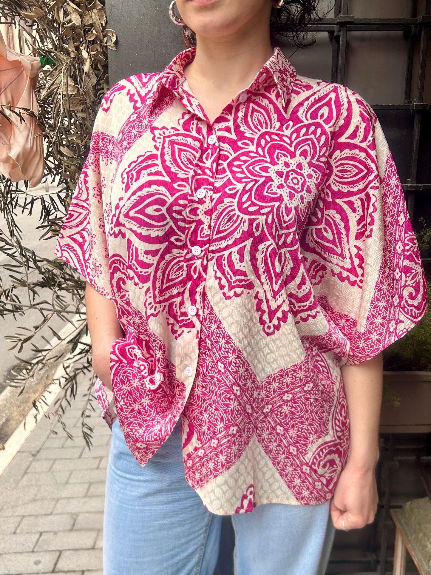 Anonyme Camicia FRAME SHIRT orchid