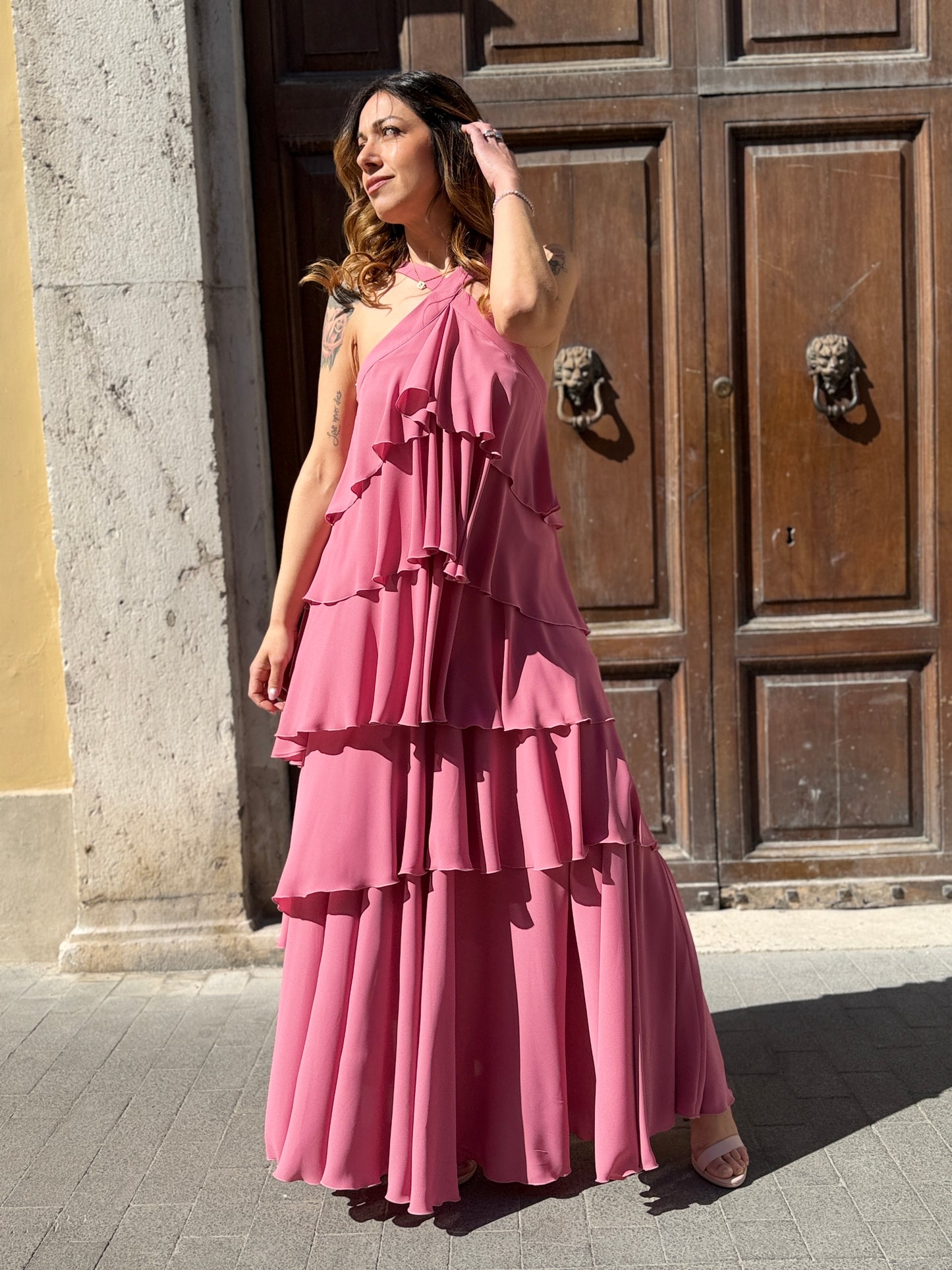 Silence milited New Lilly Dress PINK