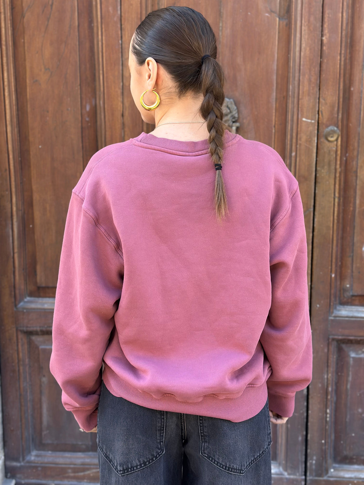 Tensione in felpa tigre "Broklin" ROSA ANTICO