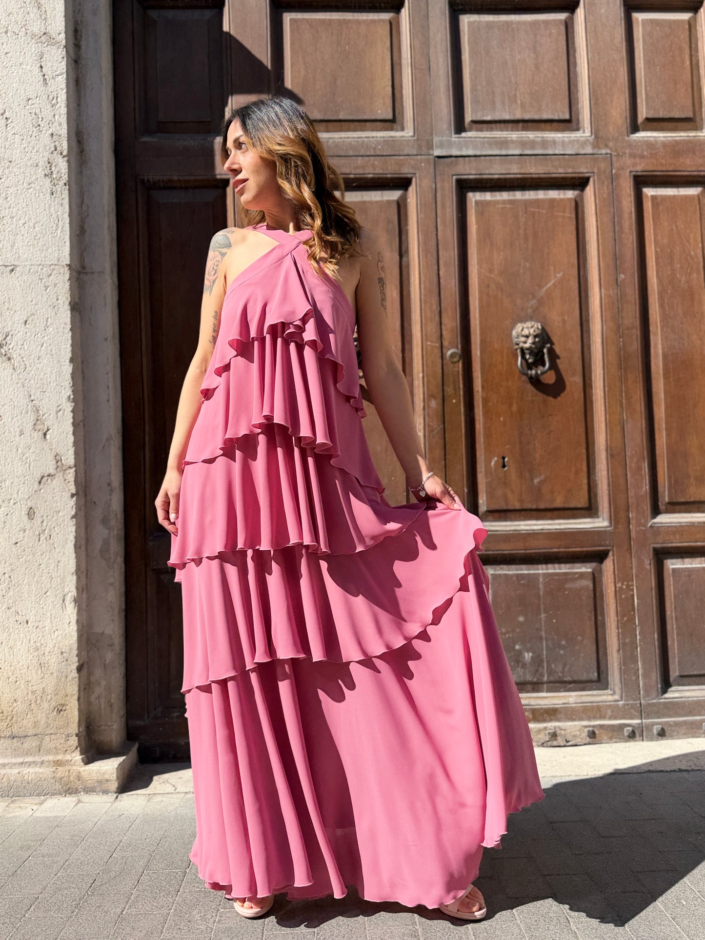 Silence milited New Lilly Dress PINK