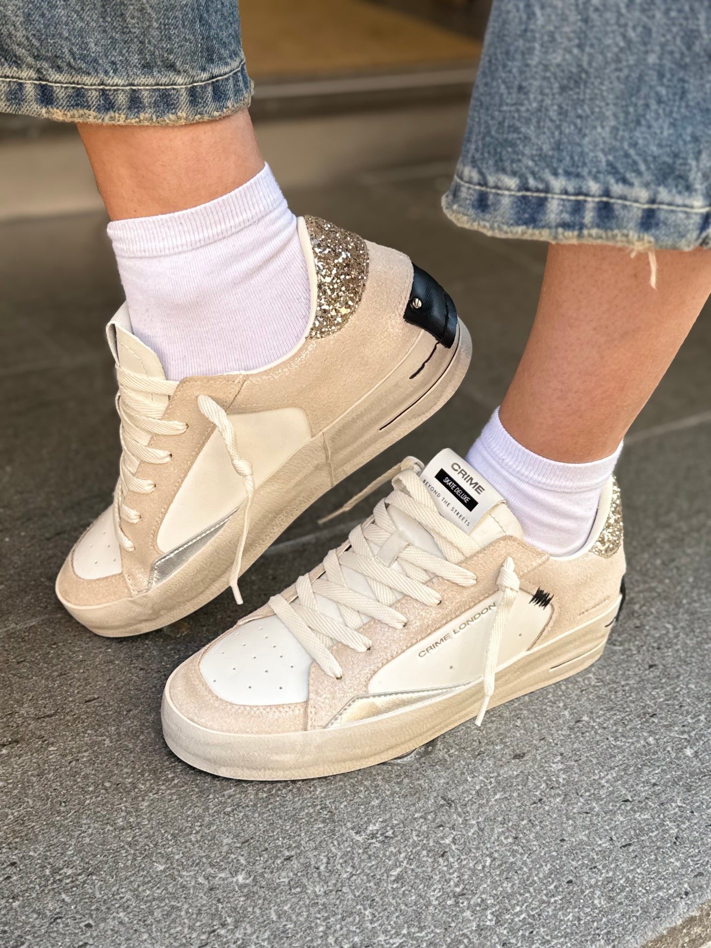 Crime London WEDGE CHAMPAGNE DUST