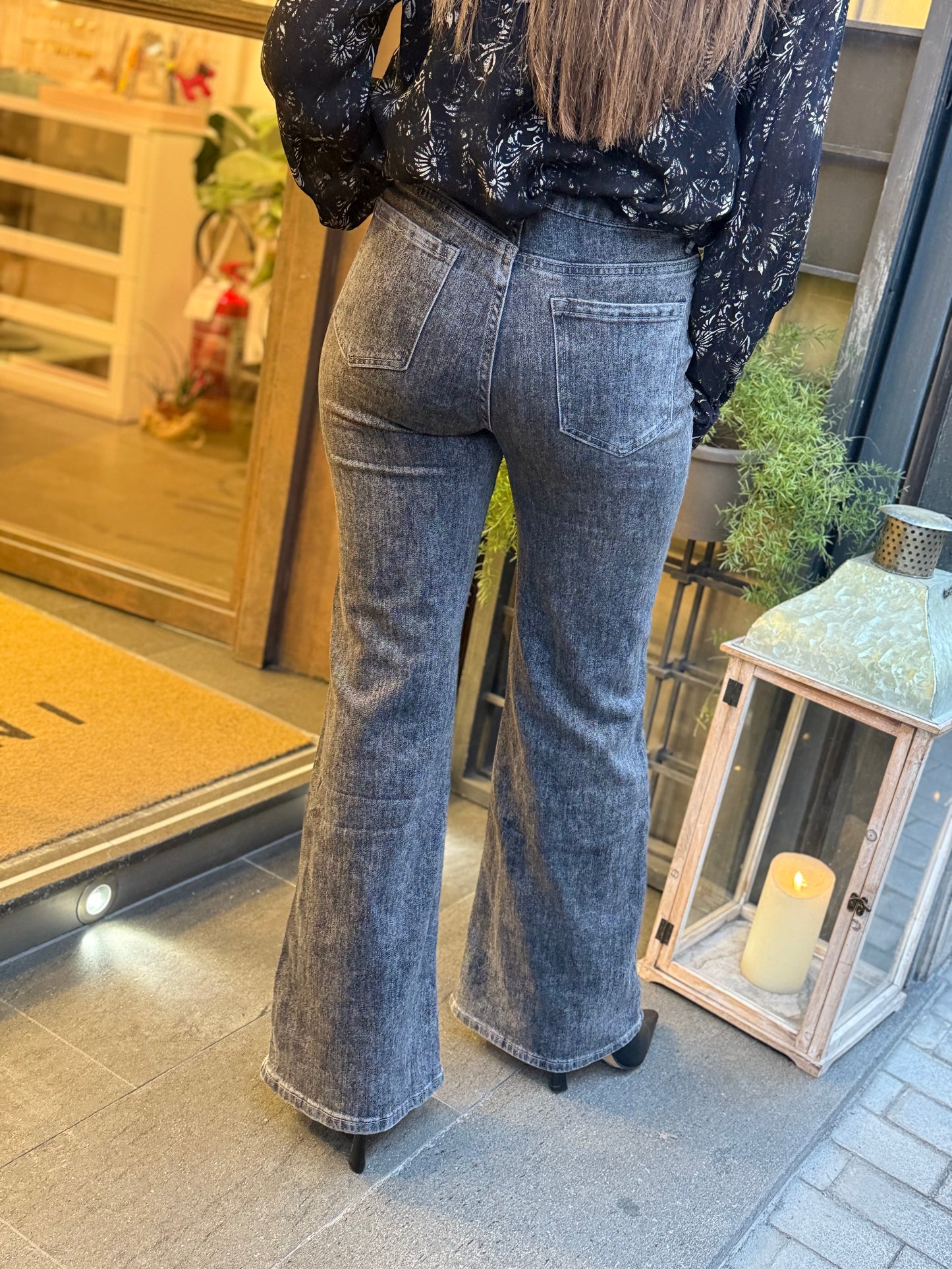 Jeans KELLY zampa GRIGIO