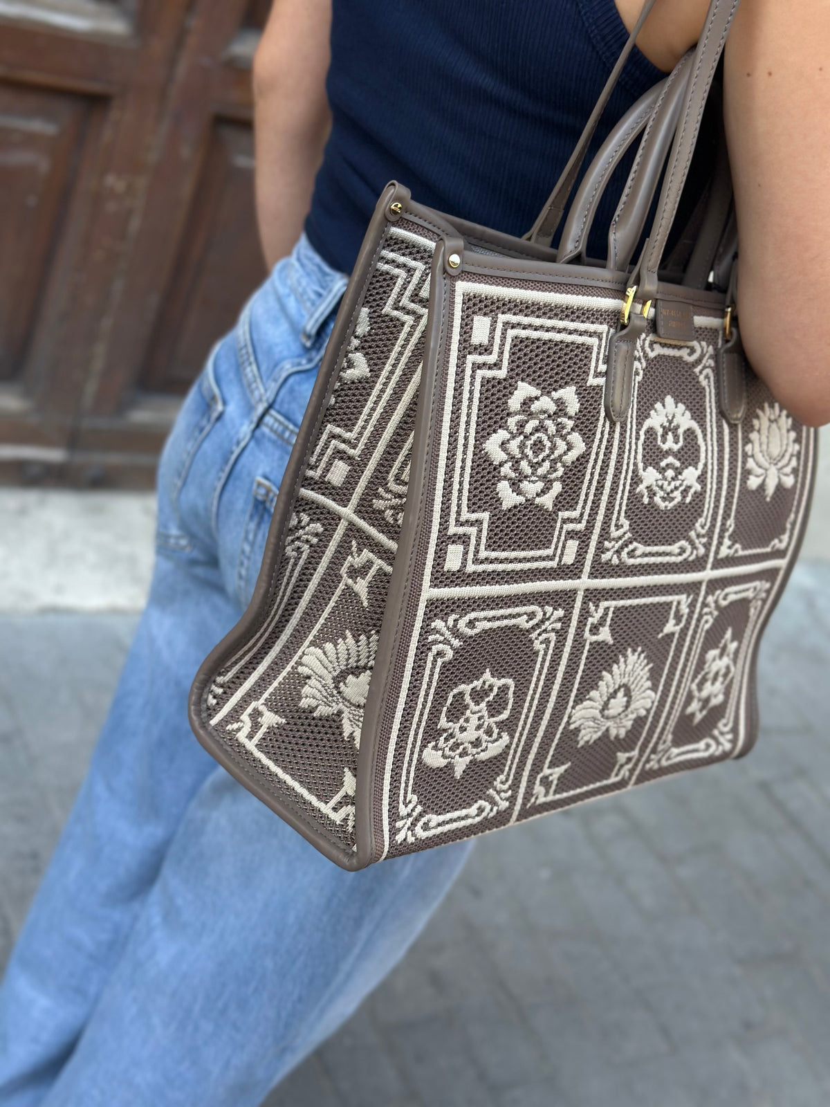 My Best Bag ATENA LASHA NATURAL BAROCCO LARGE