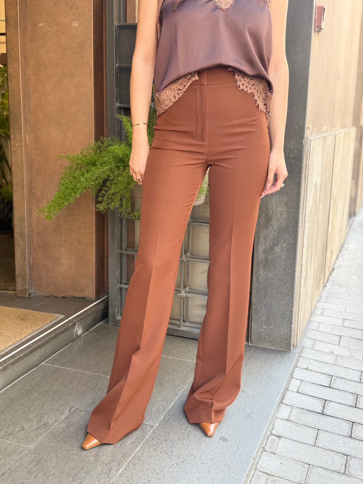 Silence Limited FLAIR PANTS BROWN