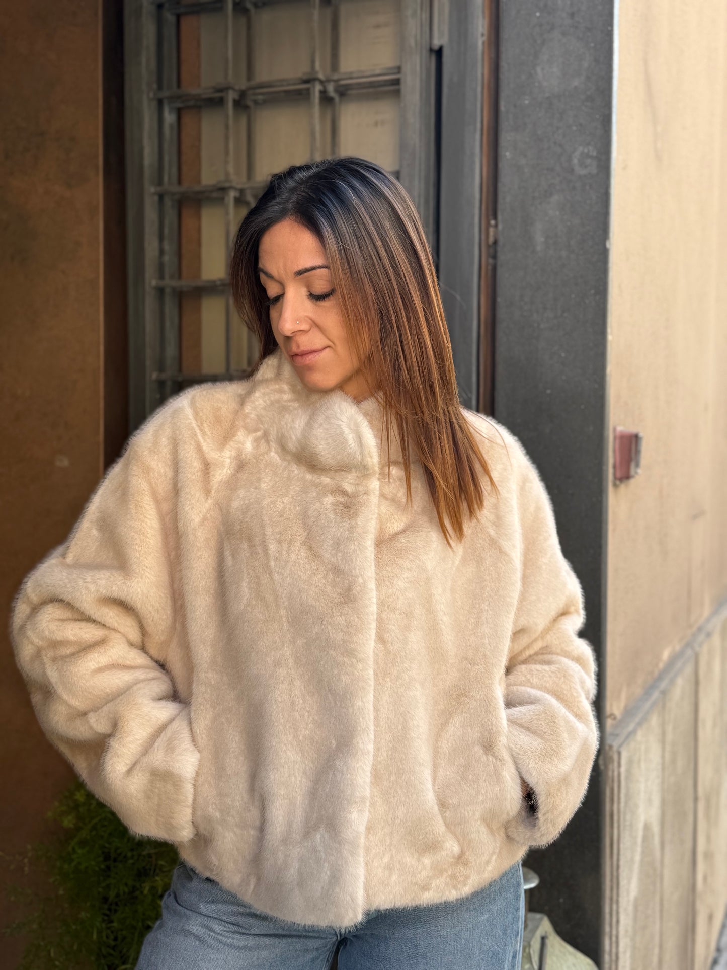 Ecopelliccia ANASTASIA Burro