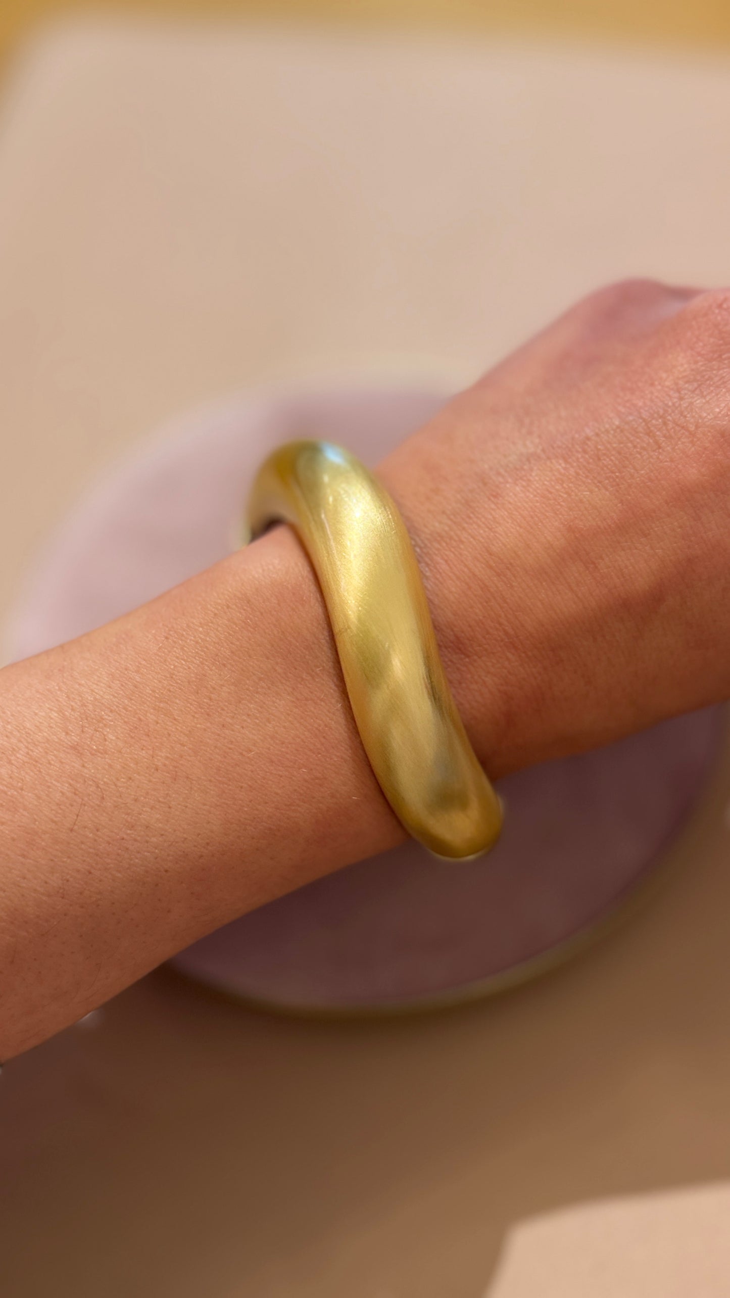 Bracciale onda opaco Oro