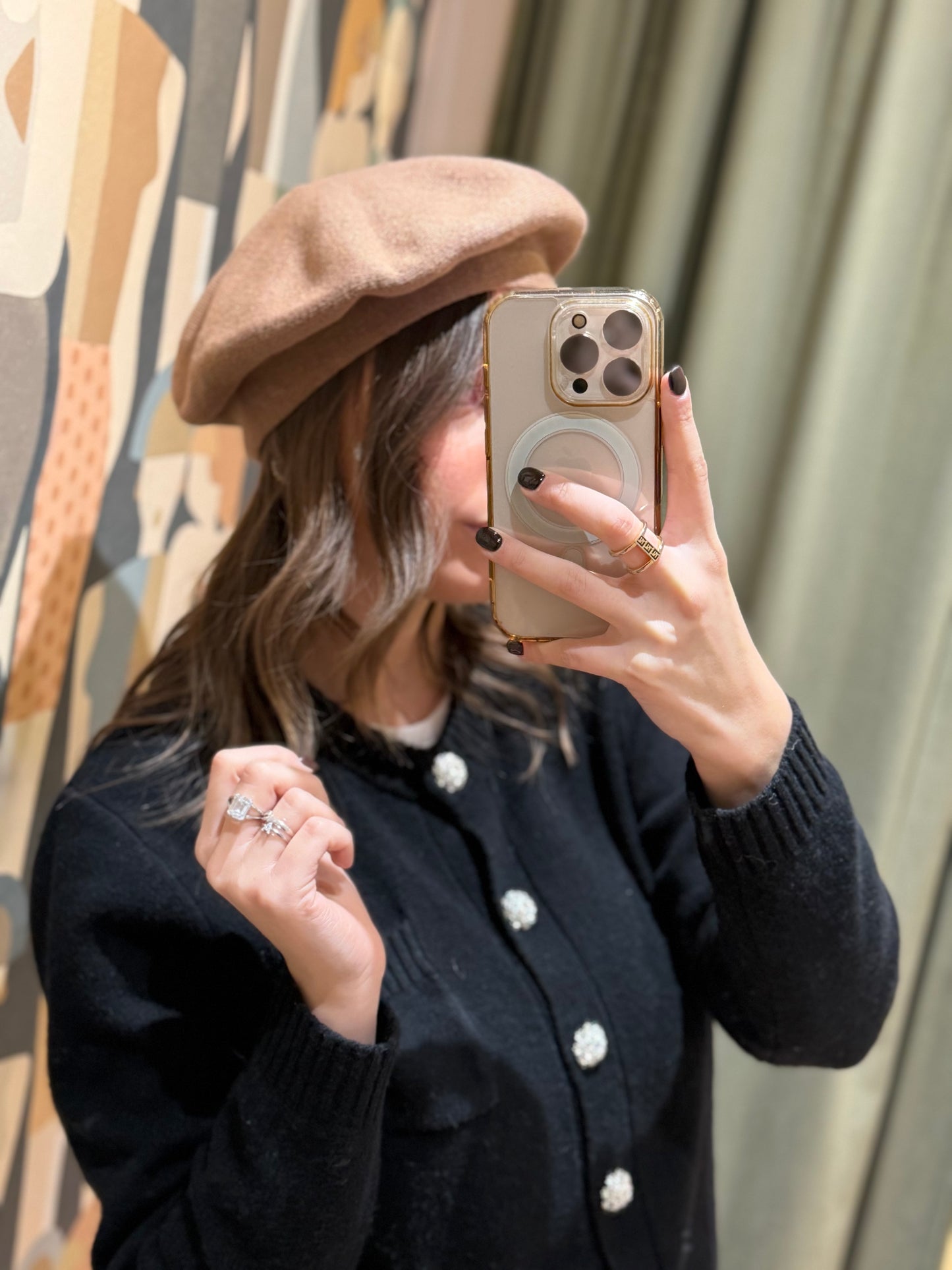 Basco in viscosa, lana e cashmere