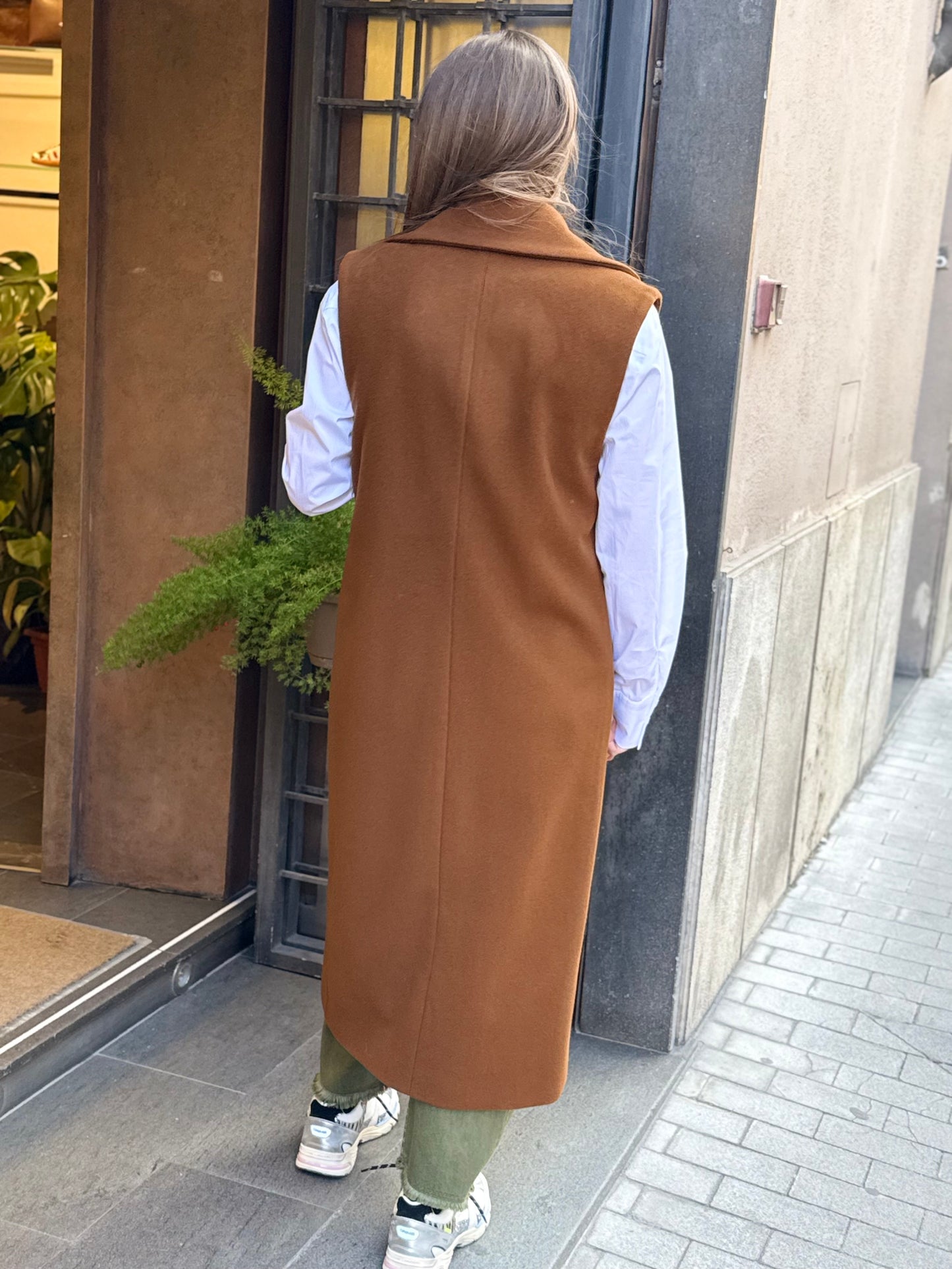 Chiarulli Cappotto/Gilet BRUNILDE marrone
