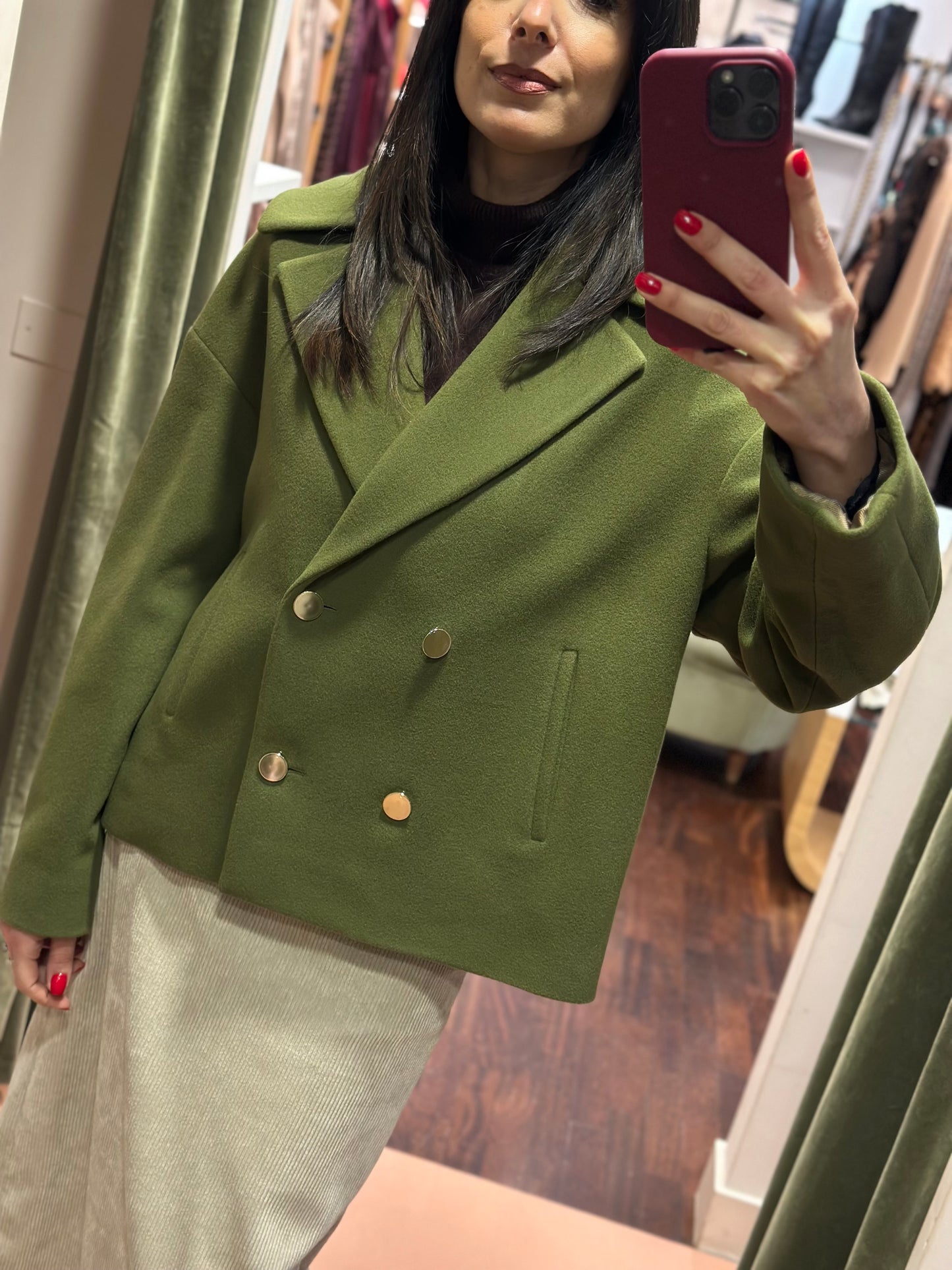 Chiarulli cappetta iris doppiopetto verde