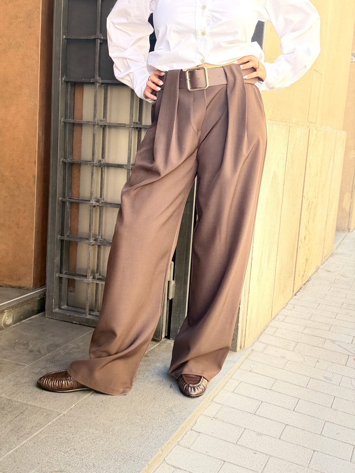 Pantalone palazzo MORO E BEIGE
