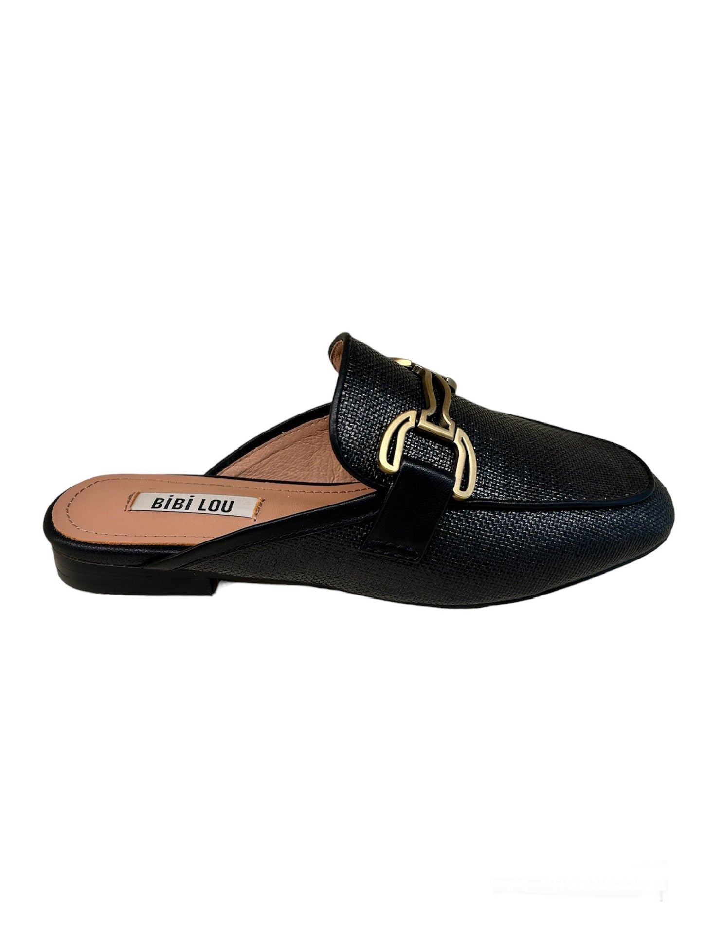 Bibi Lou- Loafers in rafia negro