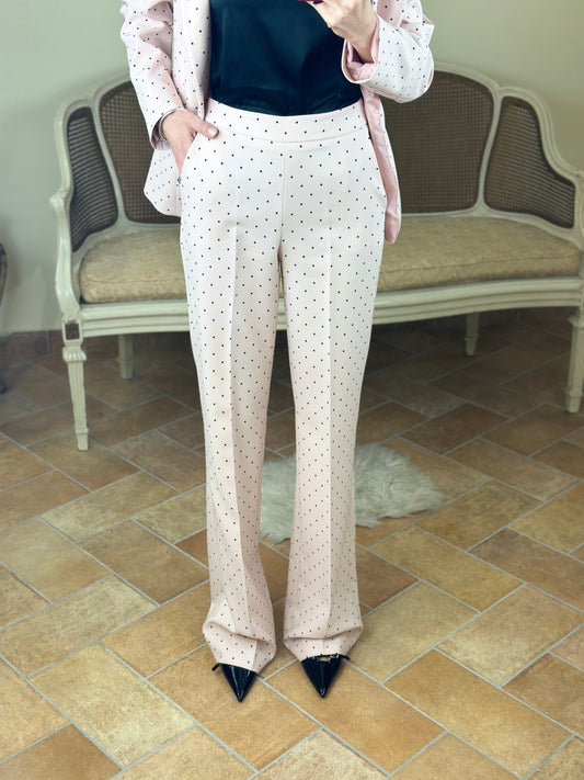 Pantalone "MIA" rosa a pois