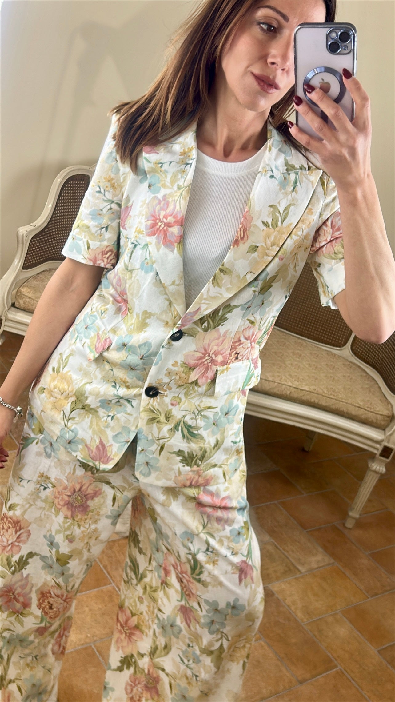 Tensione in Giacca manica corta "FLORA"