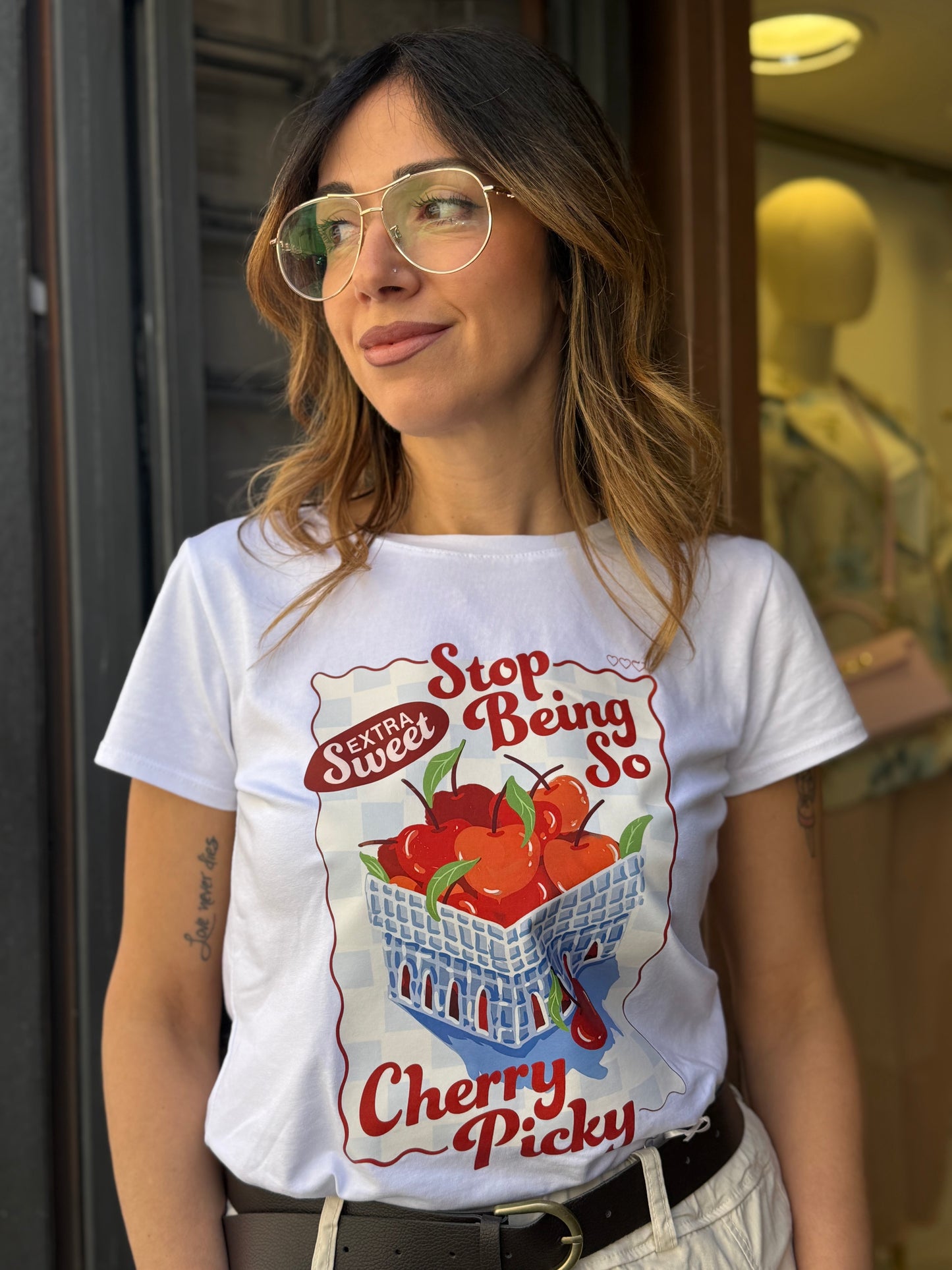 T-shirt stampa "Cherry Picky"