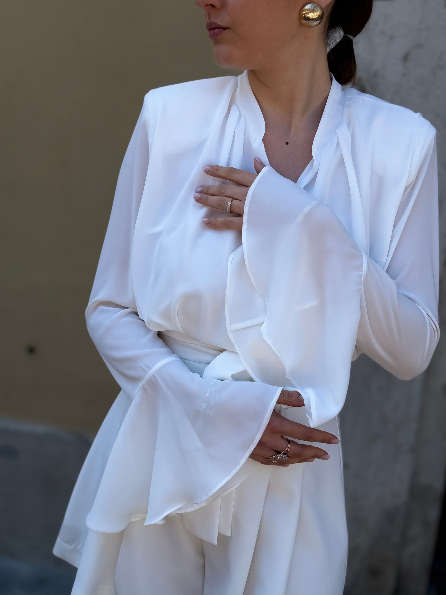 Silence Limited Gala Blouse OFF WHITE