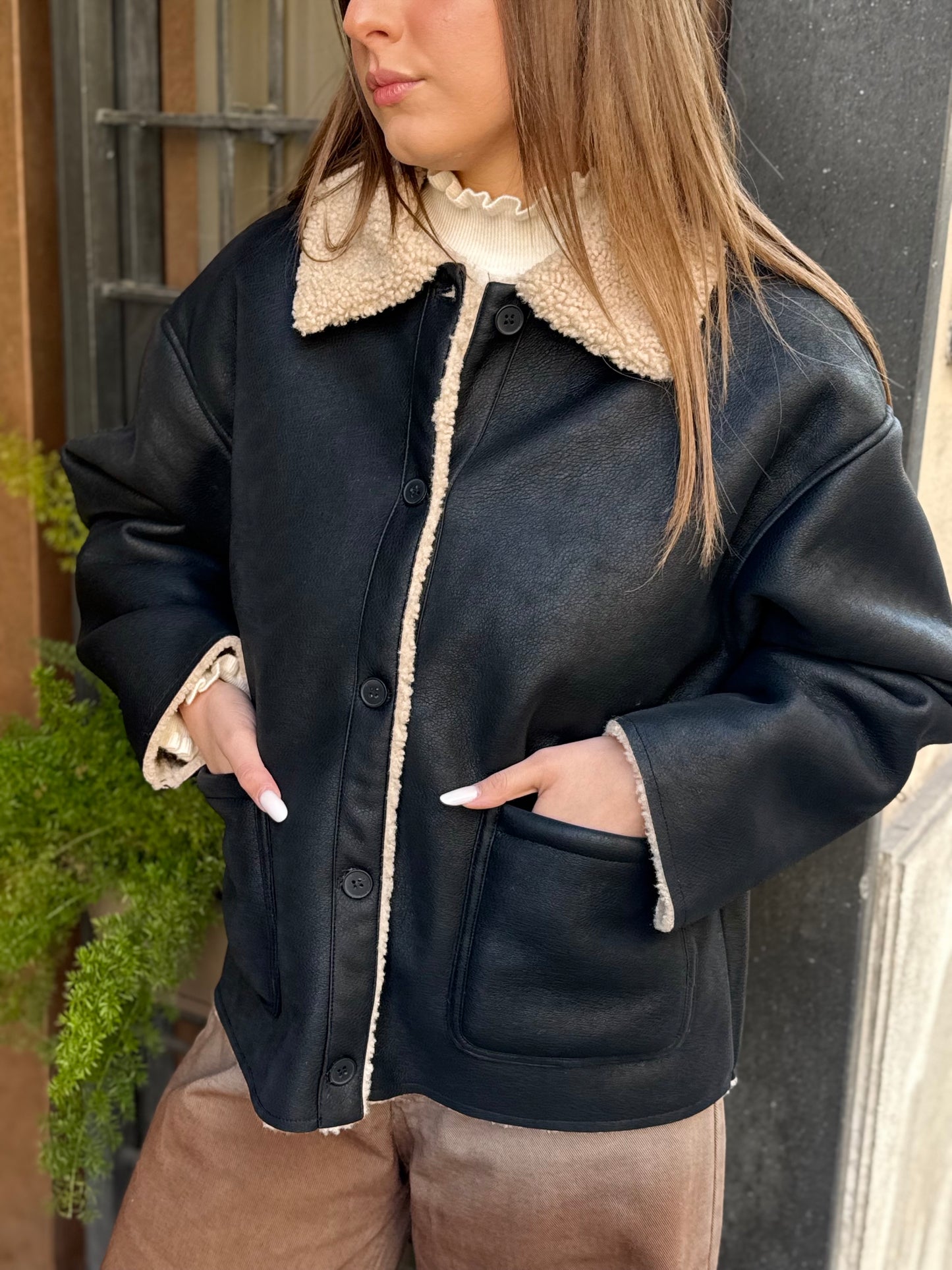 Eleh Cappotto ecomontone NERO