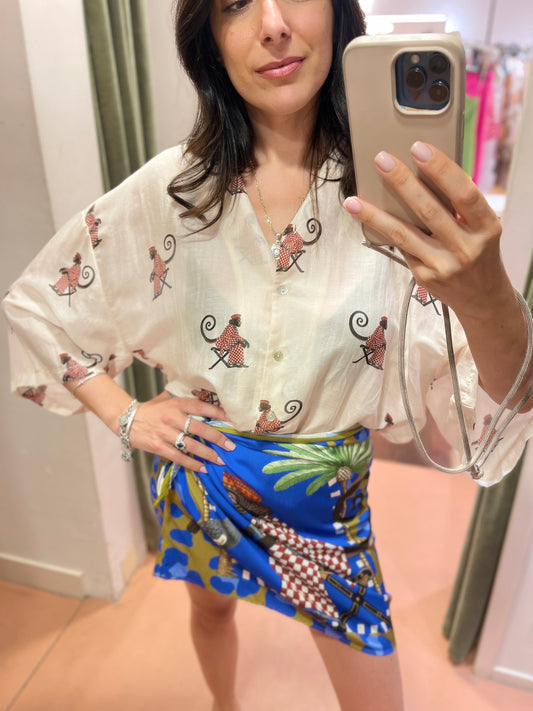 Tensione in Camicia misto seta MONKEY