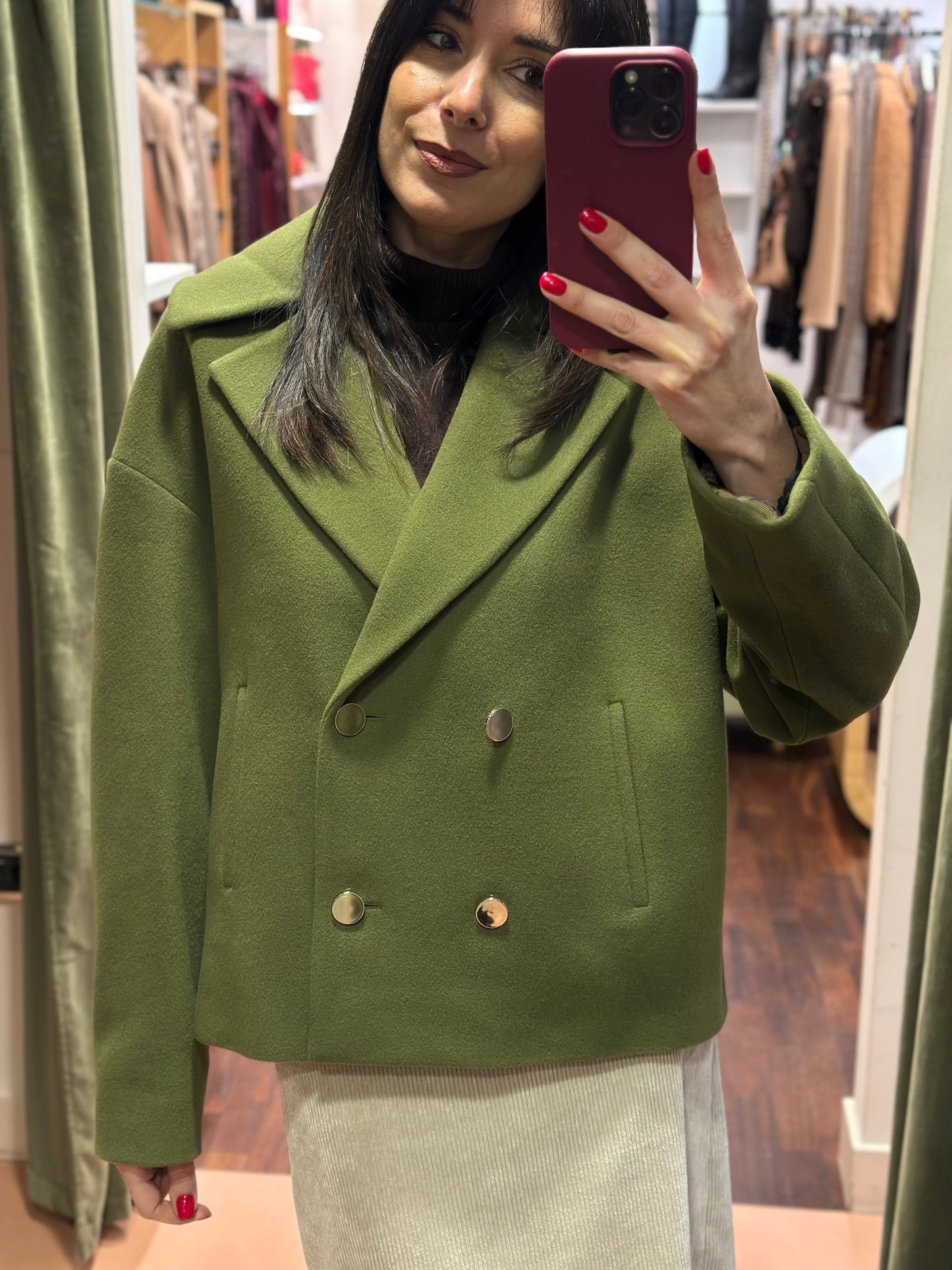 Chiarulli cappetta iris doppiopetto verde