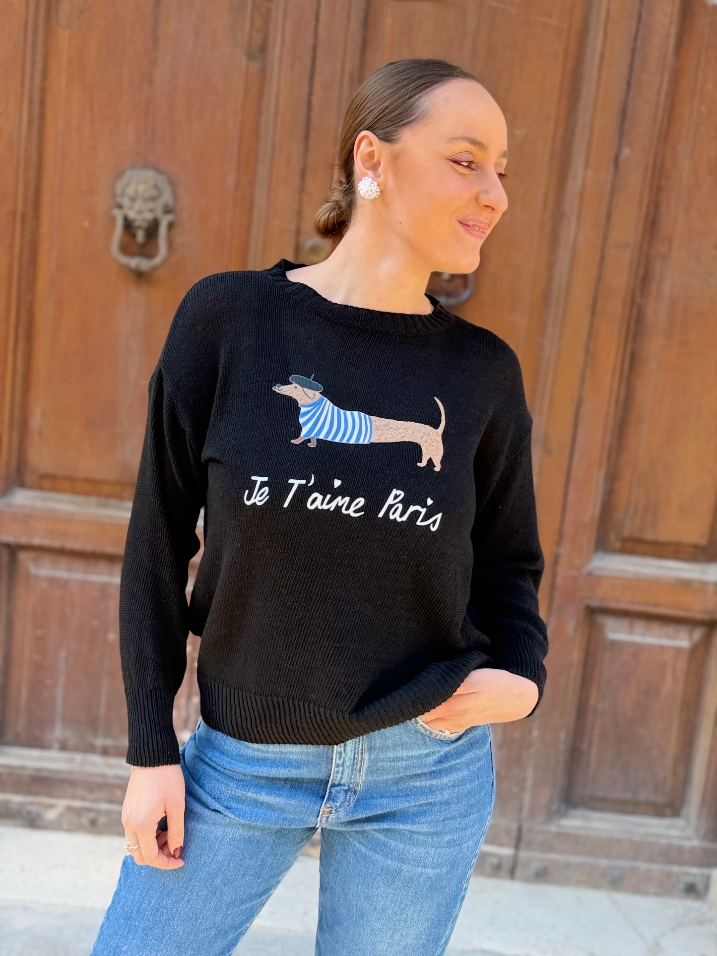 Maglia " Je T'aime Paris" NERA