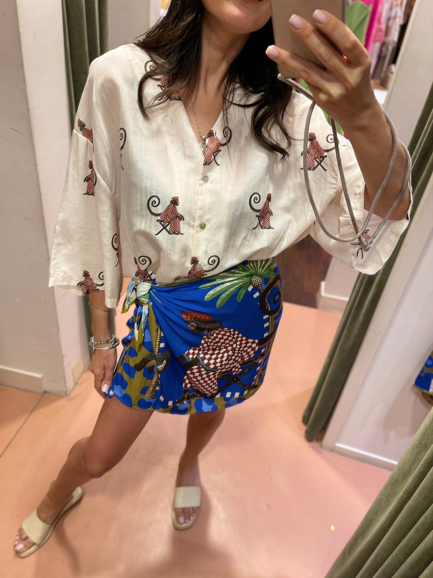 Tensione in Camicia misto seta MONKEY