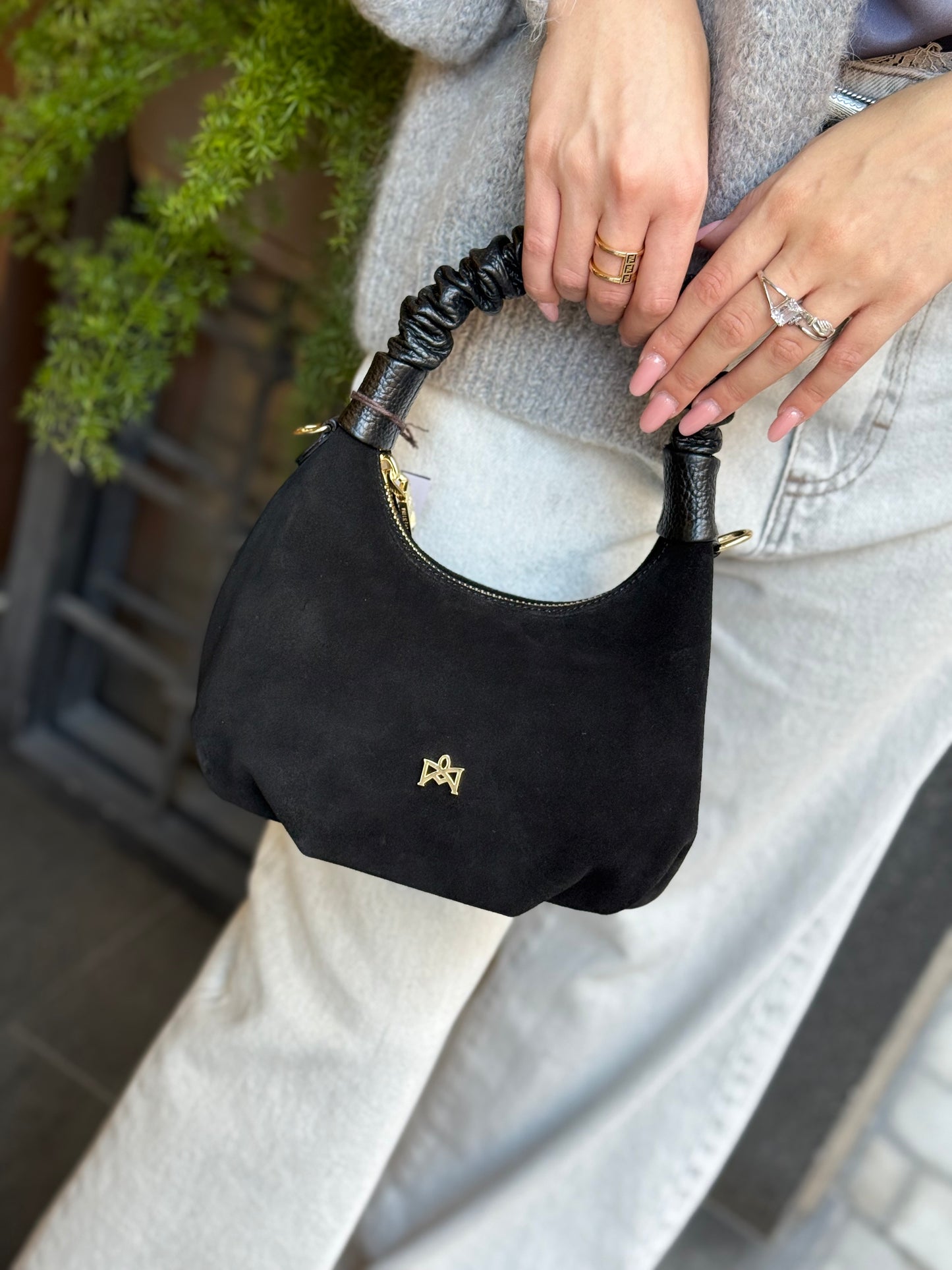 Cuoieria Fiorentina CHOP SMALL HOBO NERA