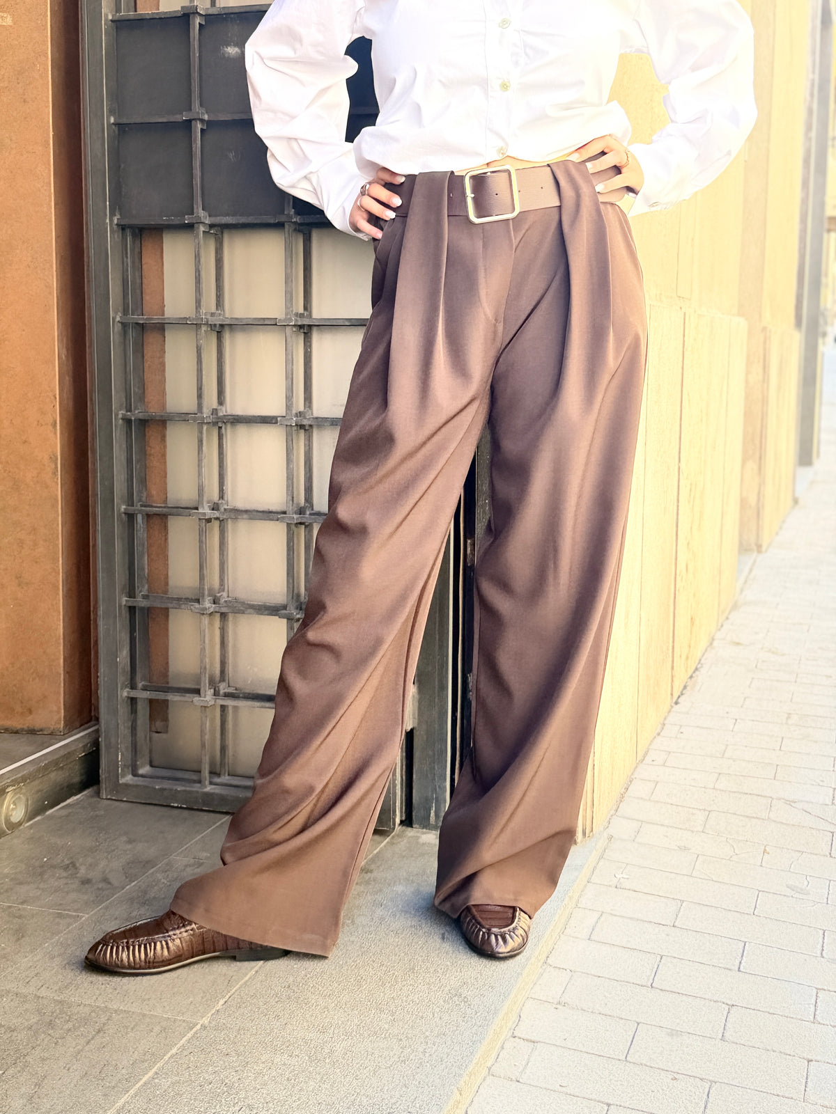 Pantalone palazzo MORO E BEIGE