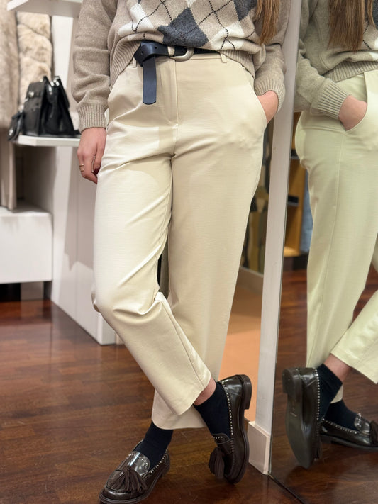 Tensione In Pantalone punto Milano PANNA