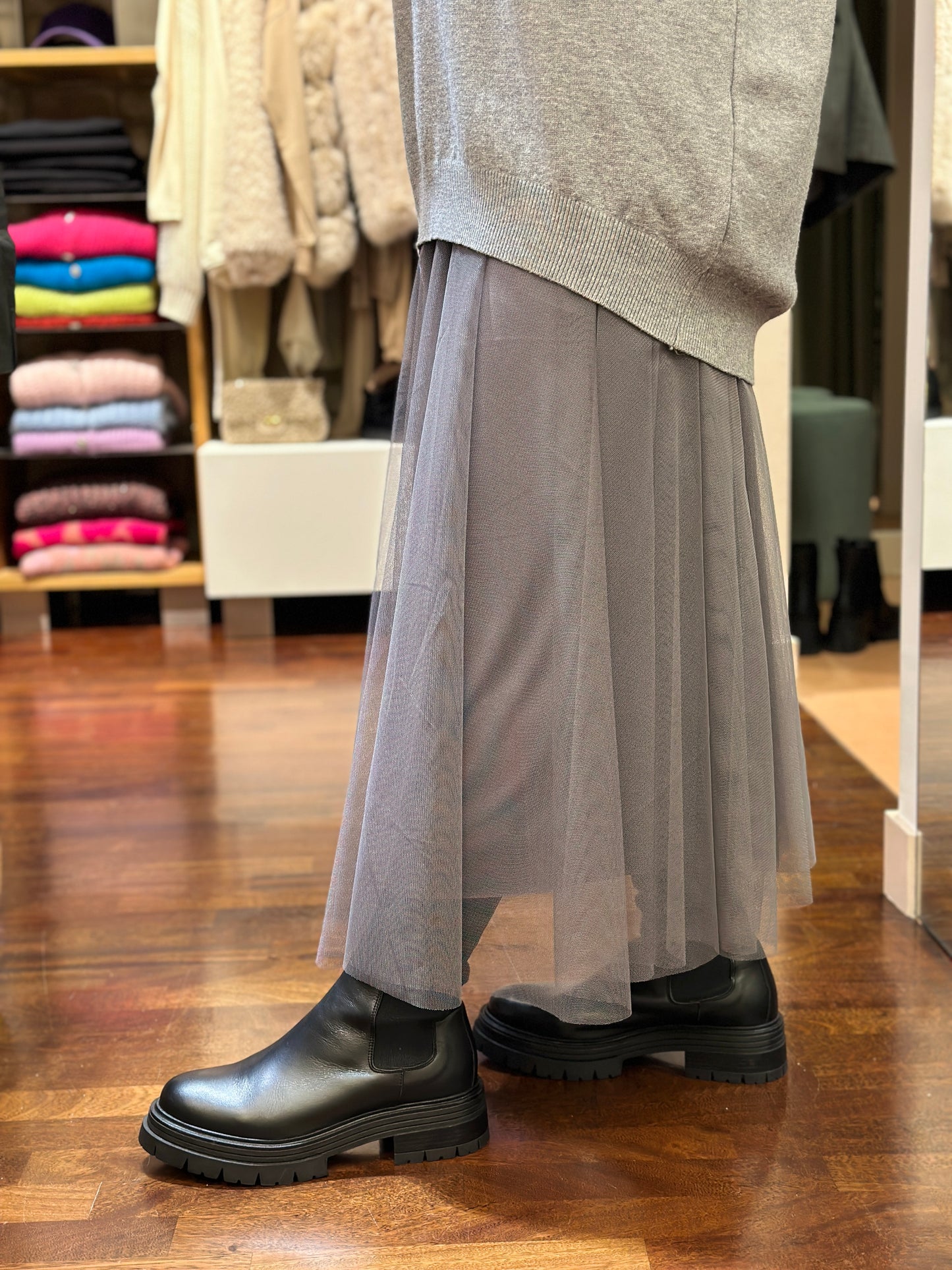 Spazio Sand- gonna in tulle