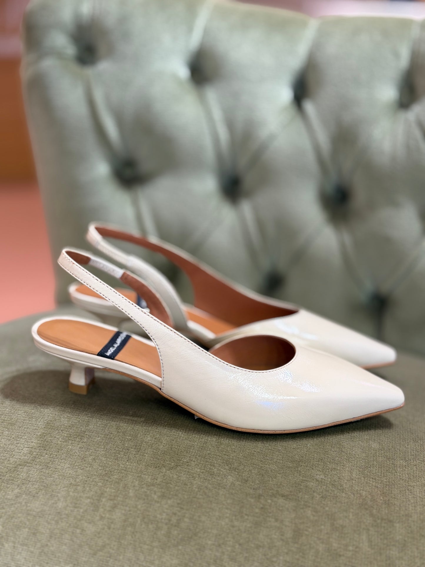 Angel Alarcon  FABIANA slingback VANIGLIA
