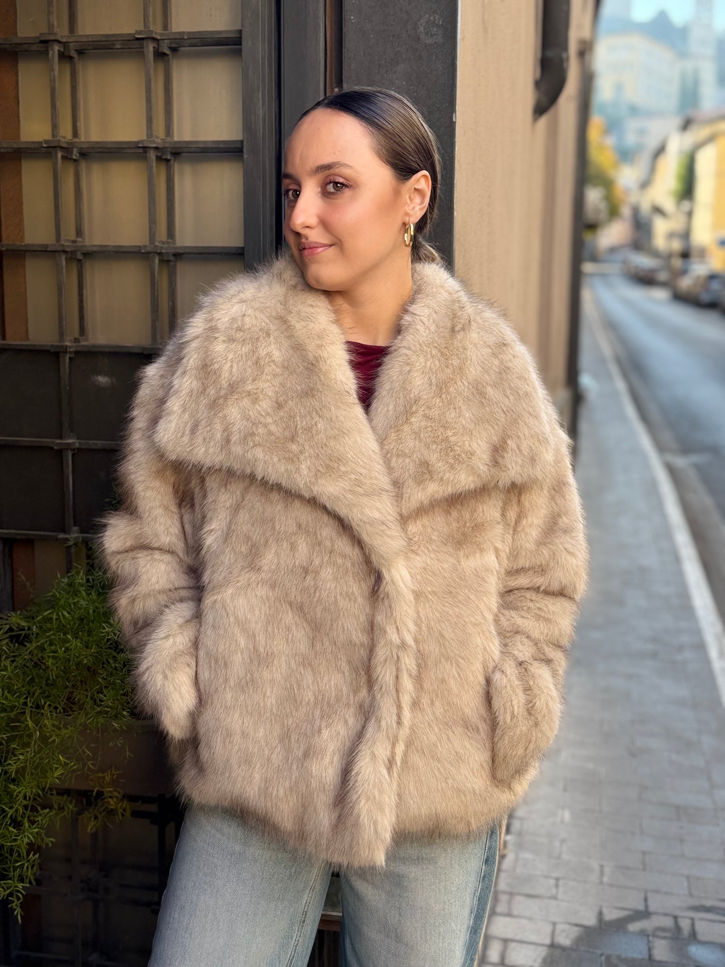 Ecopelliccia VERONICA Burro