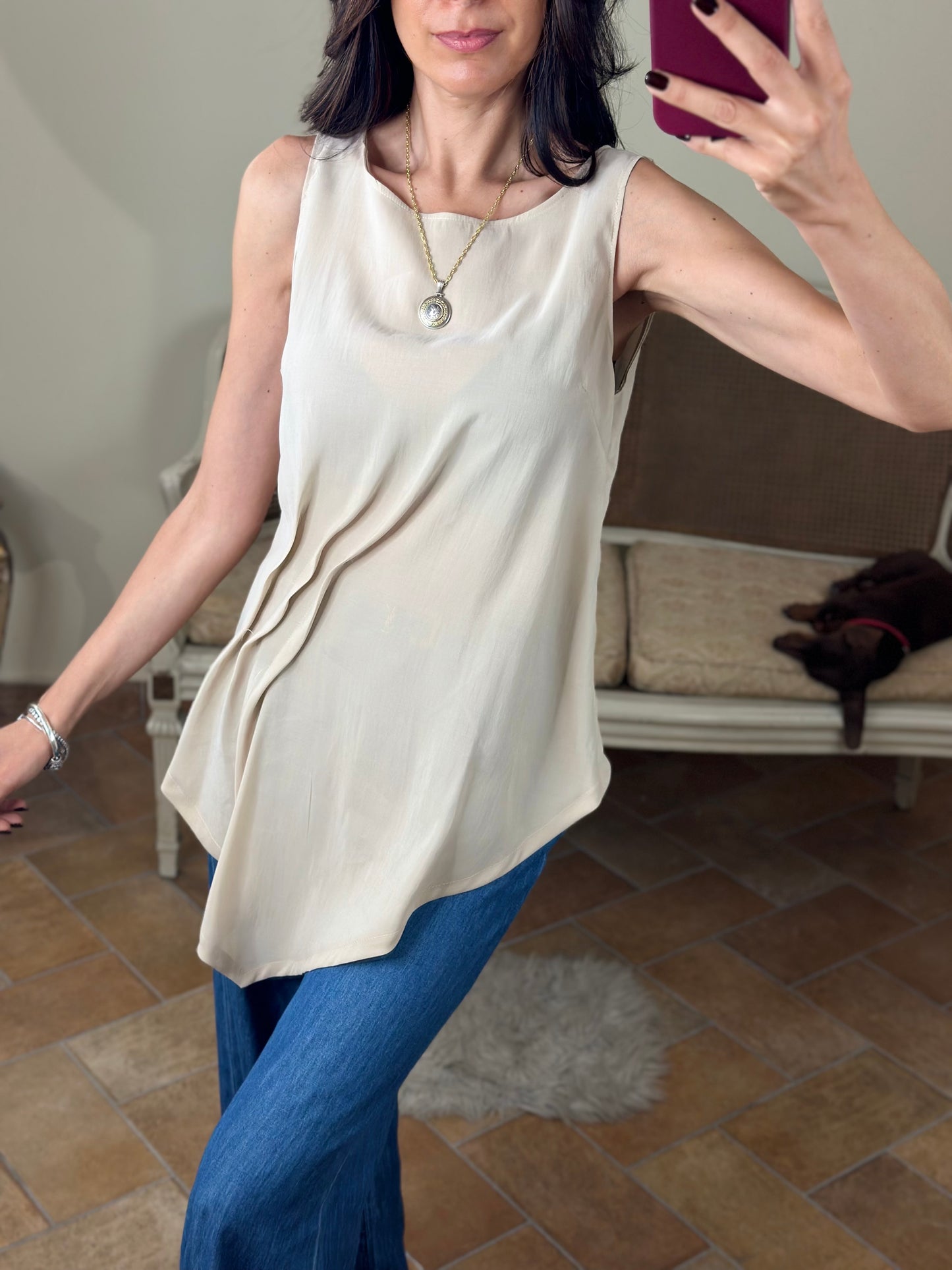 Top in modal BEIGE