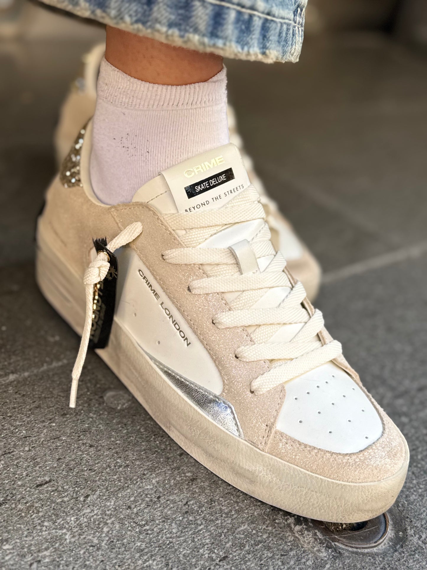 Crime London WEDGE CHAMPAGNE DUST