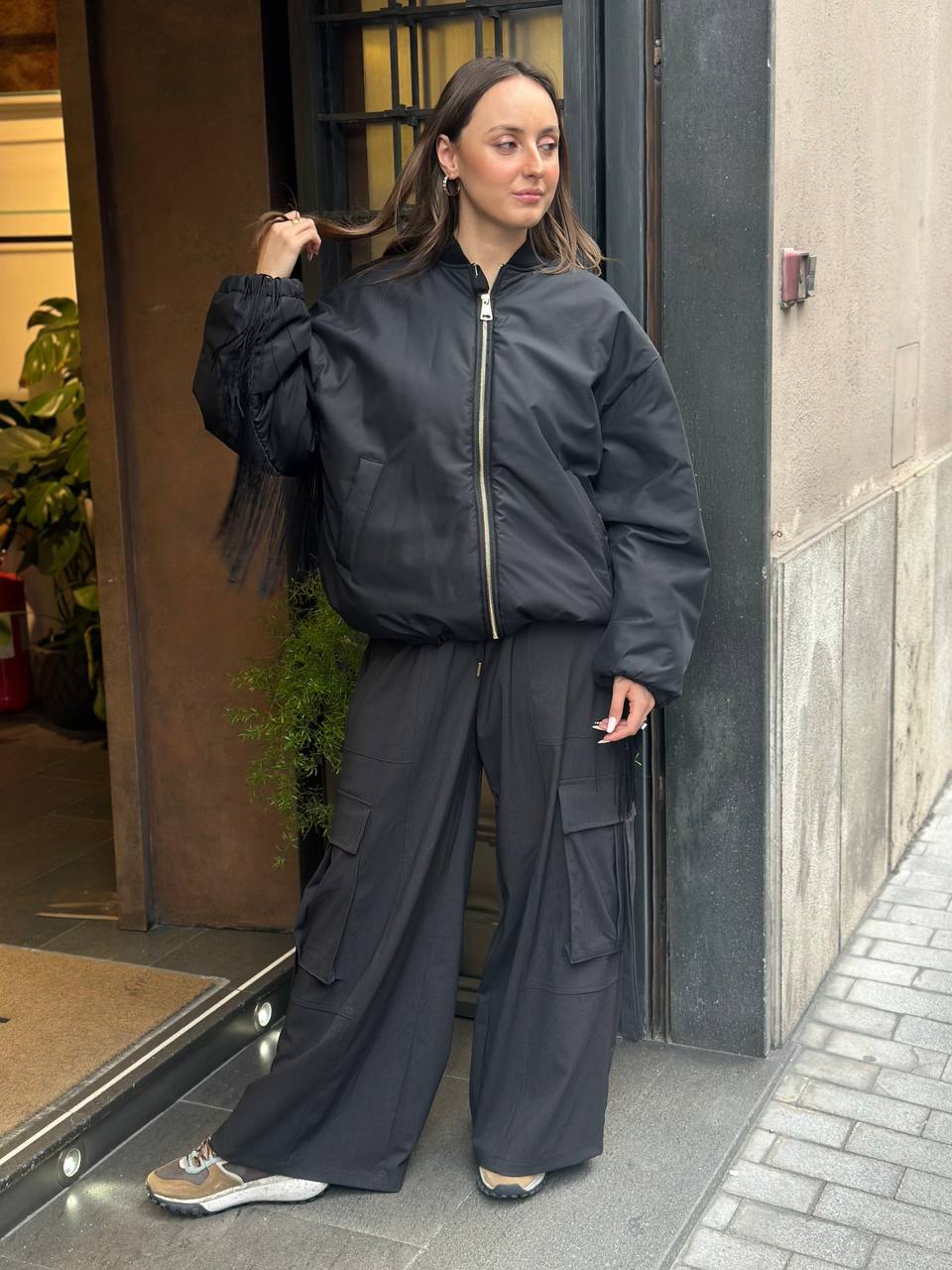 Tensione In Pantalone cargo ANTRACITE