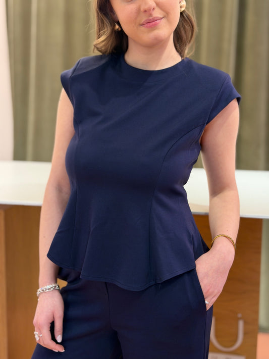 Tensione in Casacca in punto milano Blu