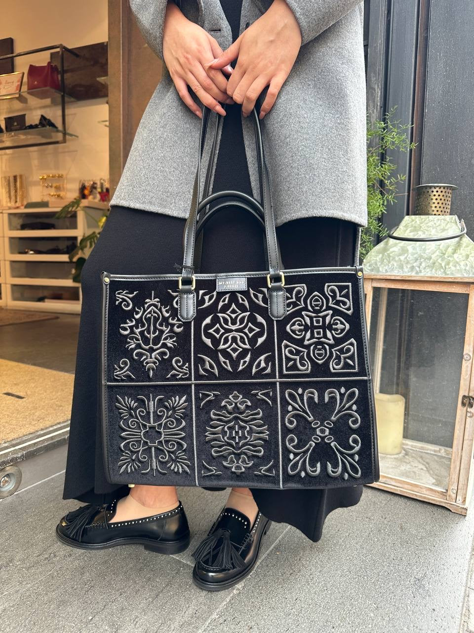 My Best Bag ATENA LISBONA VELVET BLACK